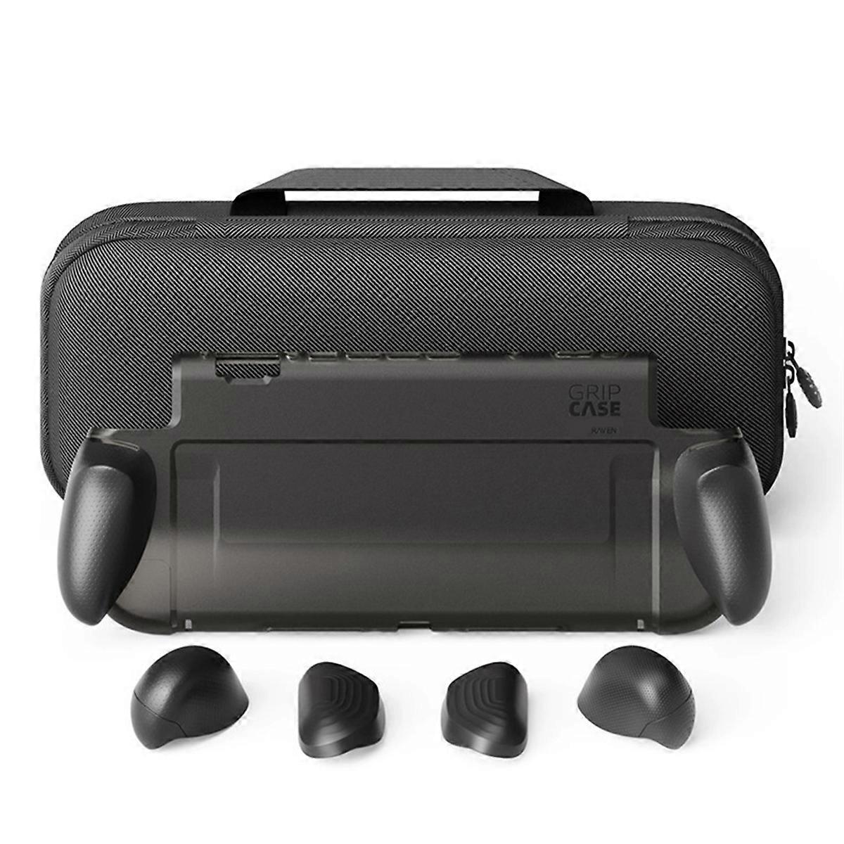 For Switch2 Case Plastic Grip Protective Shell+Max Storage Bag for Switch2 Grip Case Dust-Proof Cover Protective Bag A