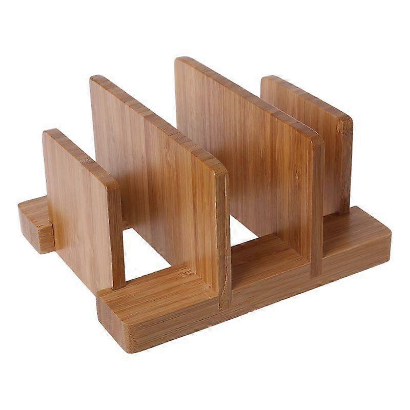 במבוק לוח חיתוך ארון אחסון סיר מכסה מכסה מטבח עיצוב | מדפים ומחזיקים