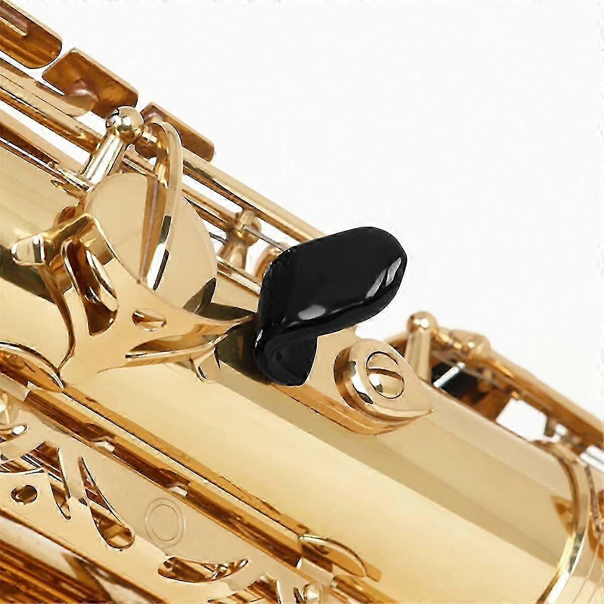 7PCS Saxophone Pouce, Saxophone Alto Coussin De Pouce Saxophone Silicone Repose-Doigt Coussin Coussin pour Soprano Alto Ténor Sax Noir