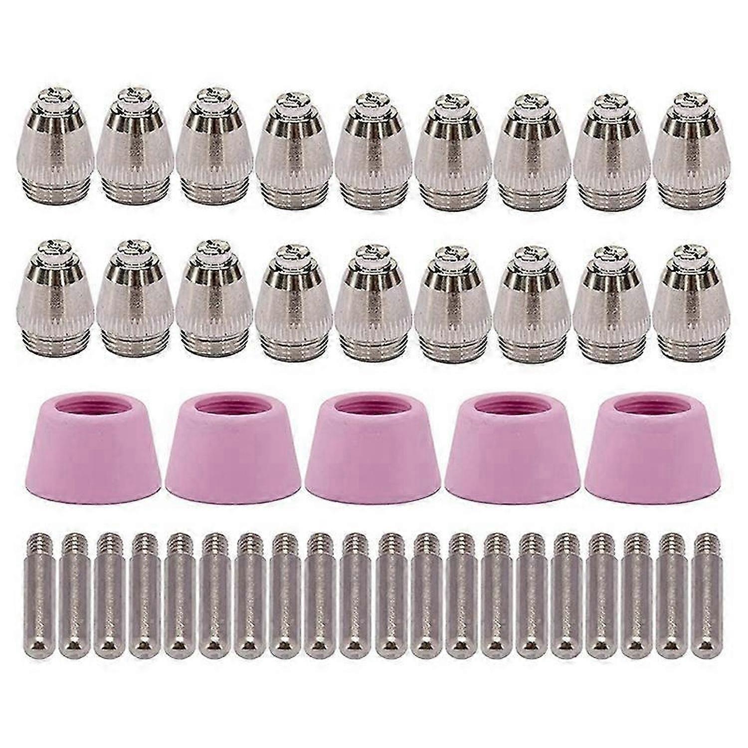 45Pcs Plasma Cutter Nozzles Cups Kit for -60 -55 WSD-60 CUT-60