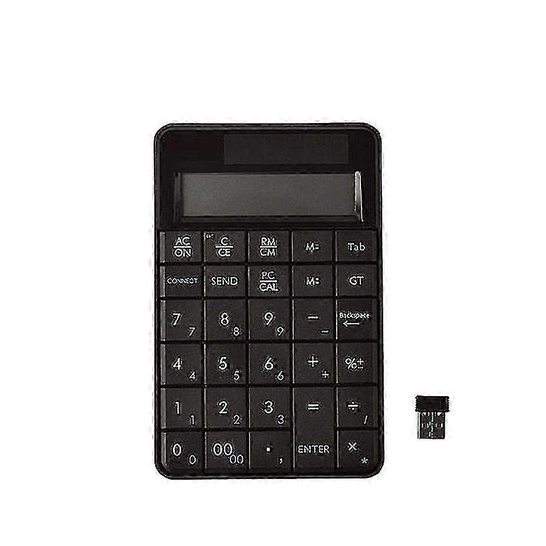 MC-56AG 2 in 1 2.4G USB Numeric Wireless Keyboard & Calculator with LCD Display(Black) 2025