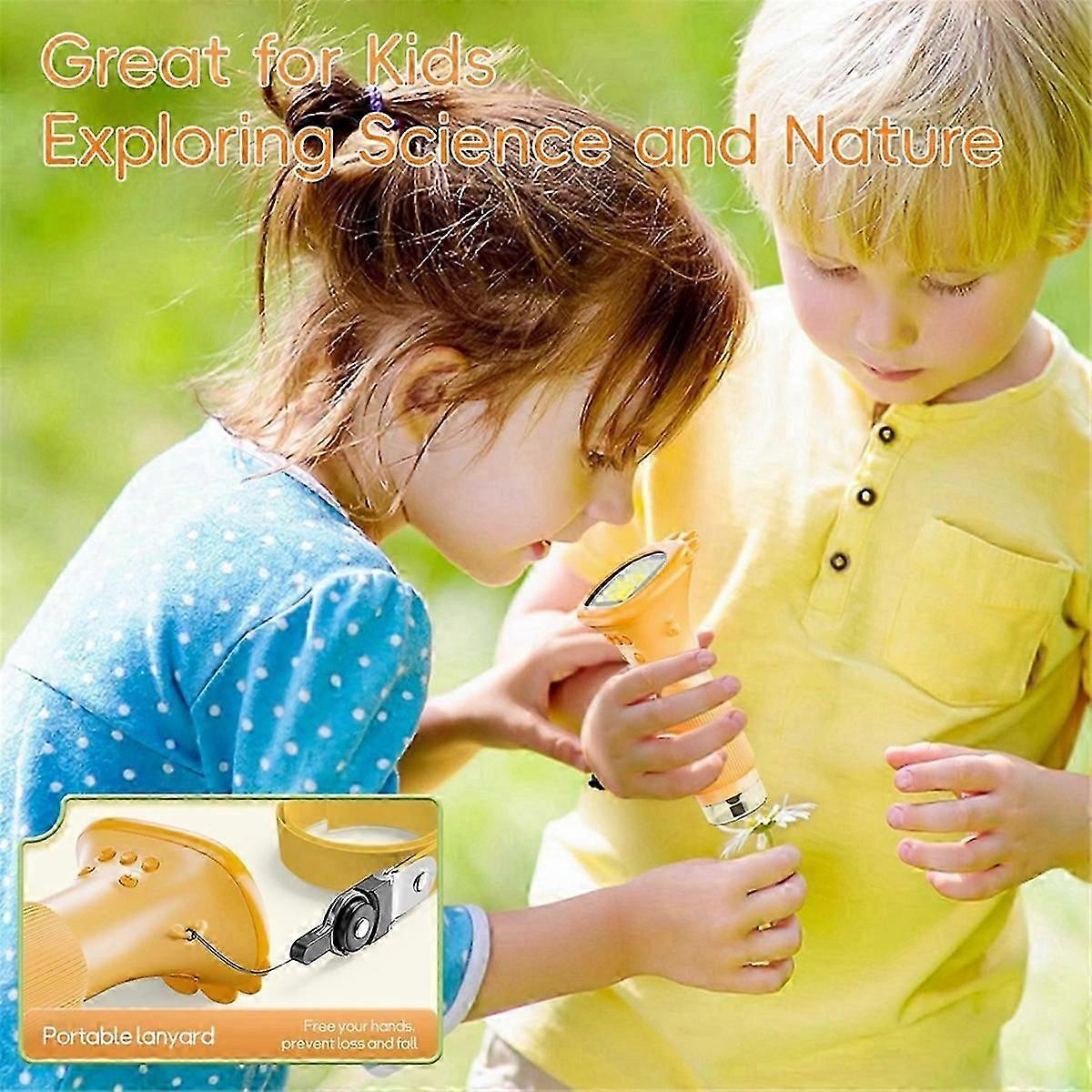 Kids Microscope, 1000X Handheld Digital Microscope HD Portable Mini USB Microscope Camera Compatibl