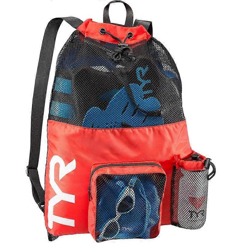Large knitting mummy backpack for wet swimming, gym and exercise gear, pink