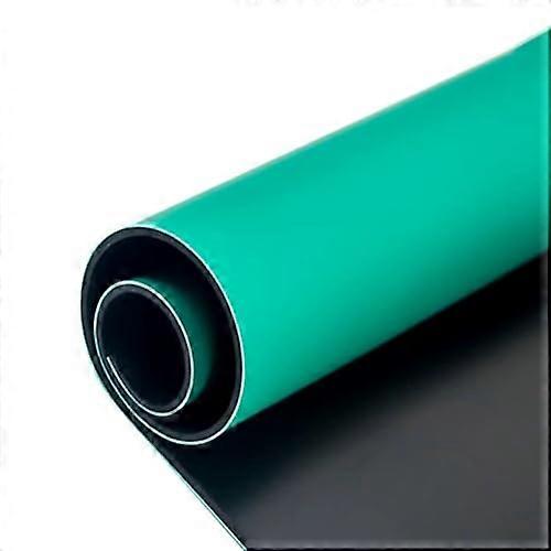 Anti-Fatigue Anti-Static Workbench Mat 2mm Thick Green Rubber Non-Slip High Temperature Resistant 50x100cm