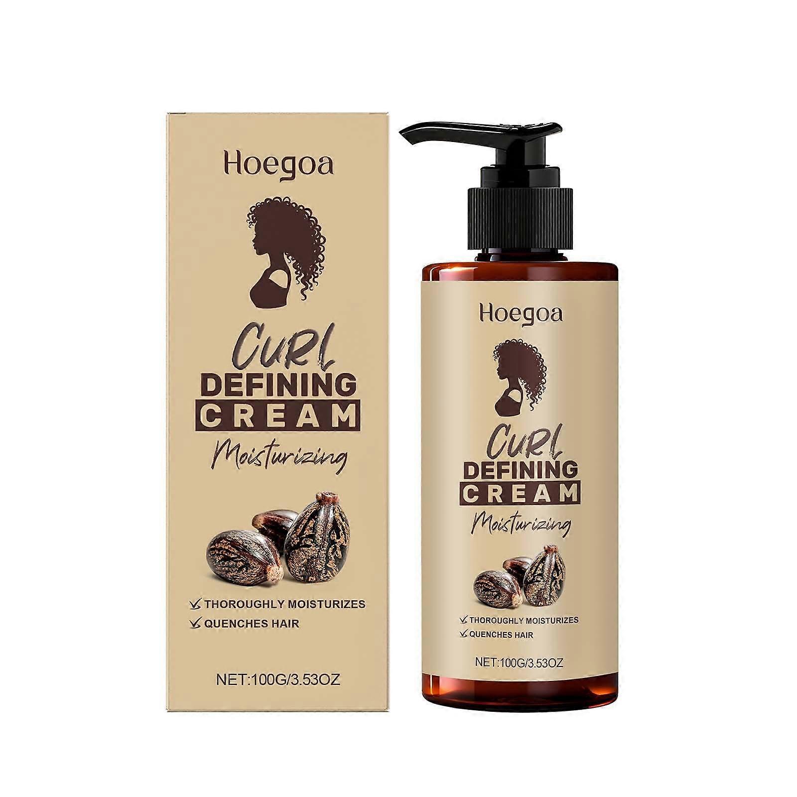 Pumpkin Seed Oil Curl Defining Cream, Defining Curl Cream - Enhances Waves and Curls | Conditions, Detangles, and Reduces Frizz