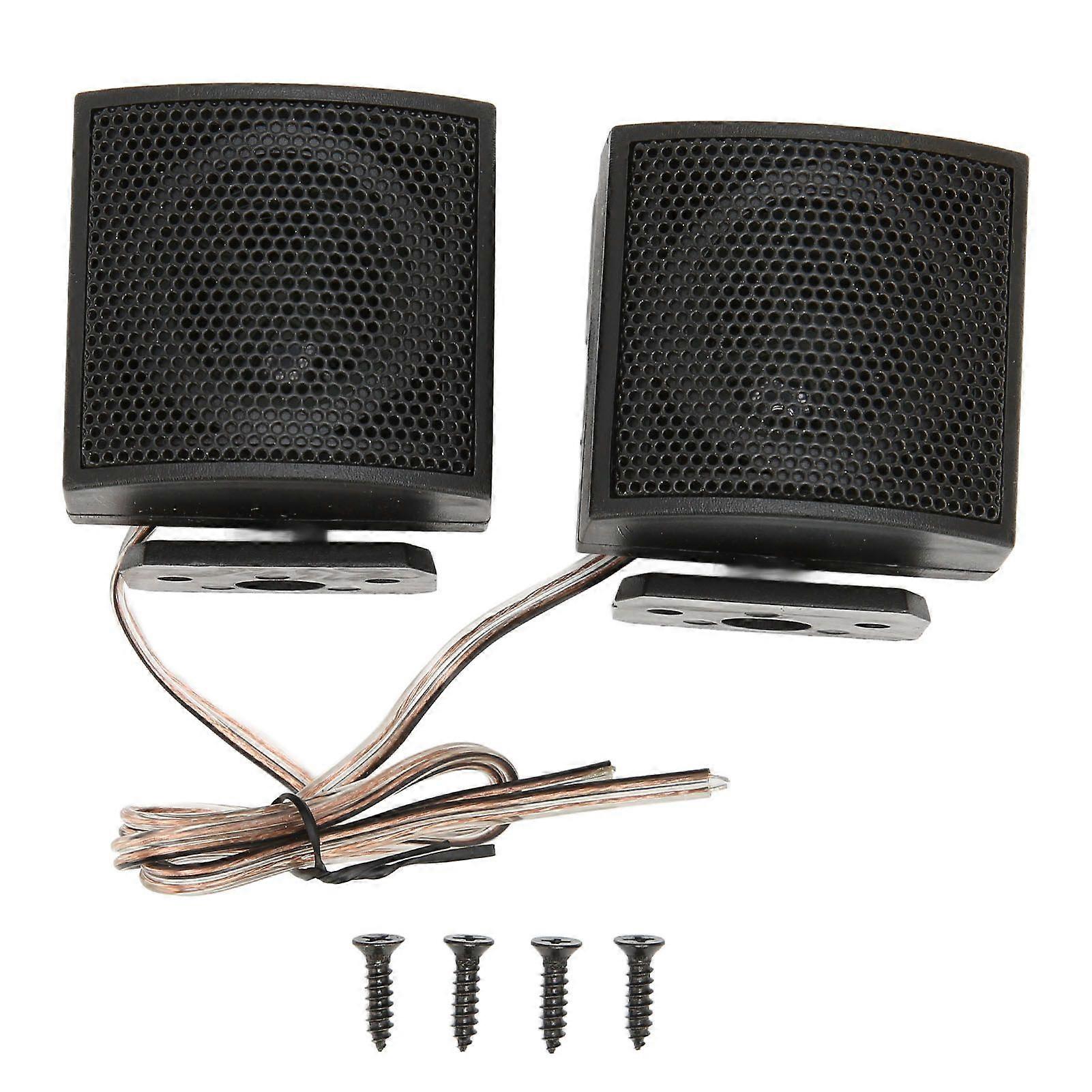 2pcs Dome Tweeter Vehicle Speaker 500W 4 Loudspeaker Universal for Car Audio Systems