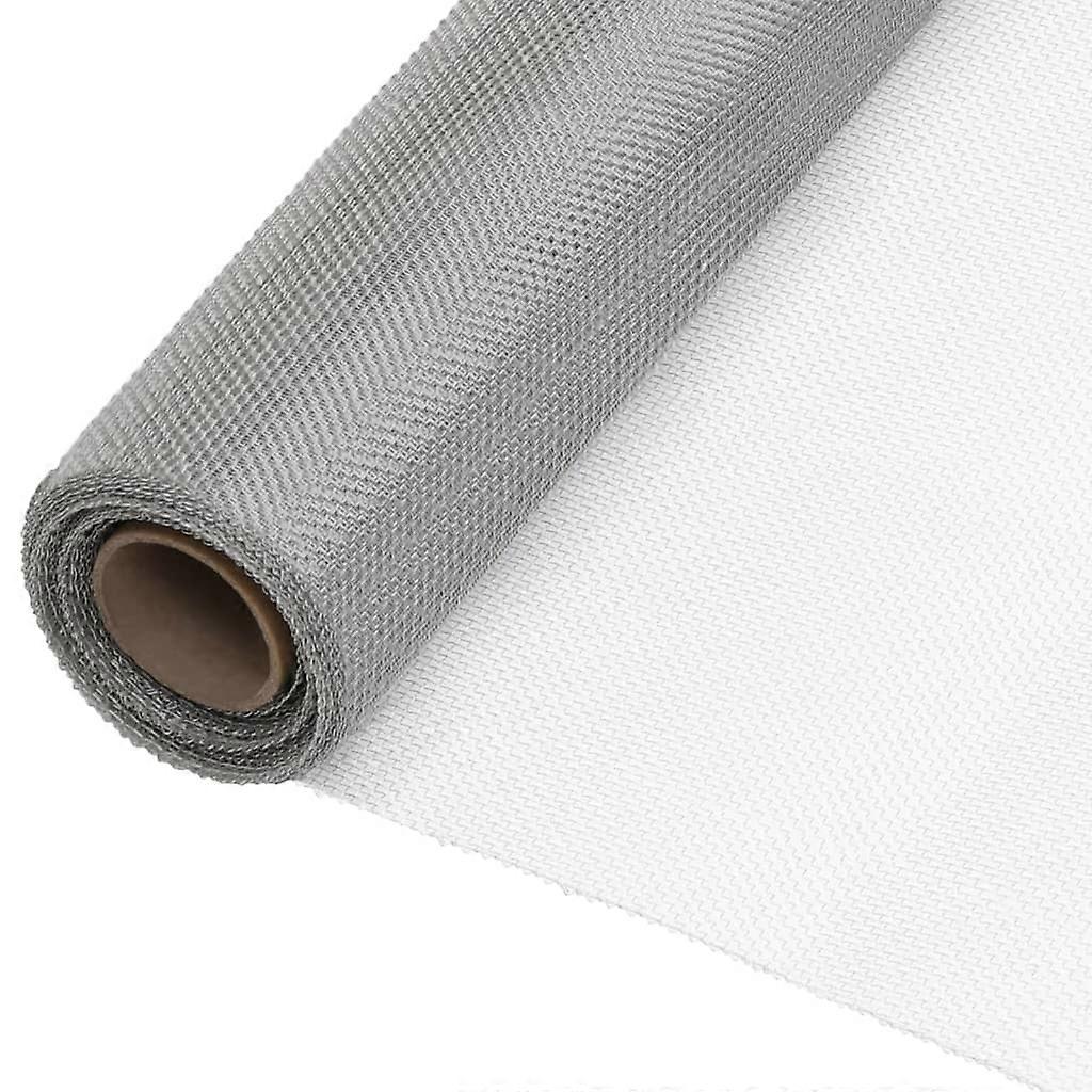 Fliegengitter Edelstahl 112x500 cm Silbern