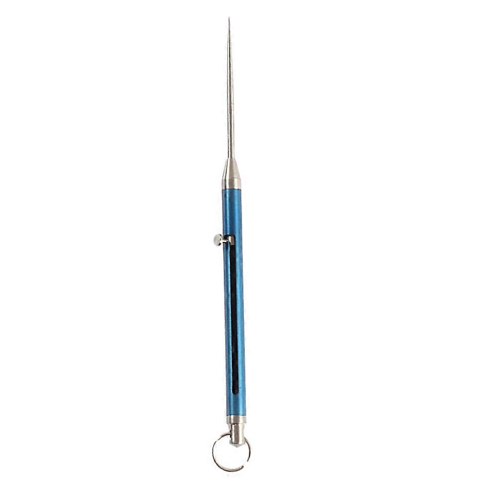 Alloy Tube for Teeth Cleaning 1Pcs Blue Portable Fruit Pick