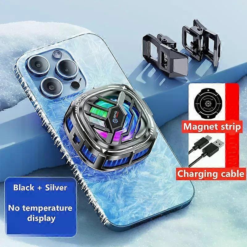 2-in-1 Magnetic Mobile Radiator Cooling Fan for iPhone IPAD Samsung Huawei Mobile Phone Tablet Computer General Game Cooling