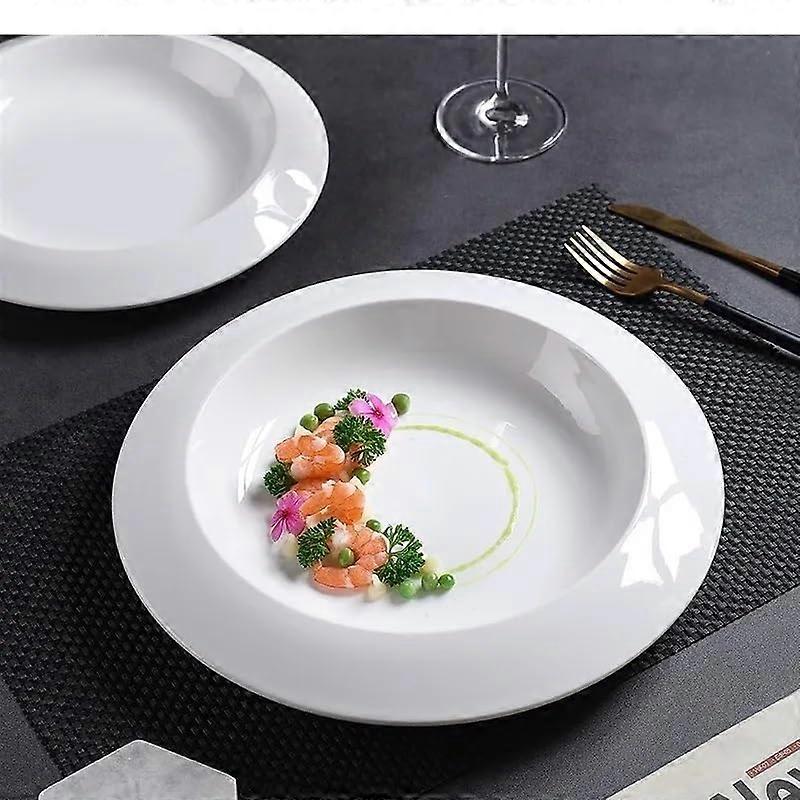 Snack Plate Ceramic Deep Plate Restaurant Tableware Pasta Plate Dessert Plate