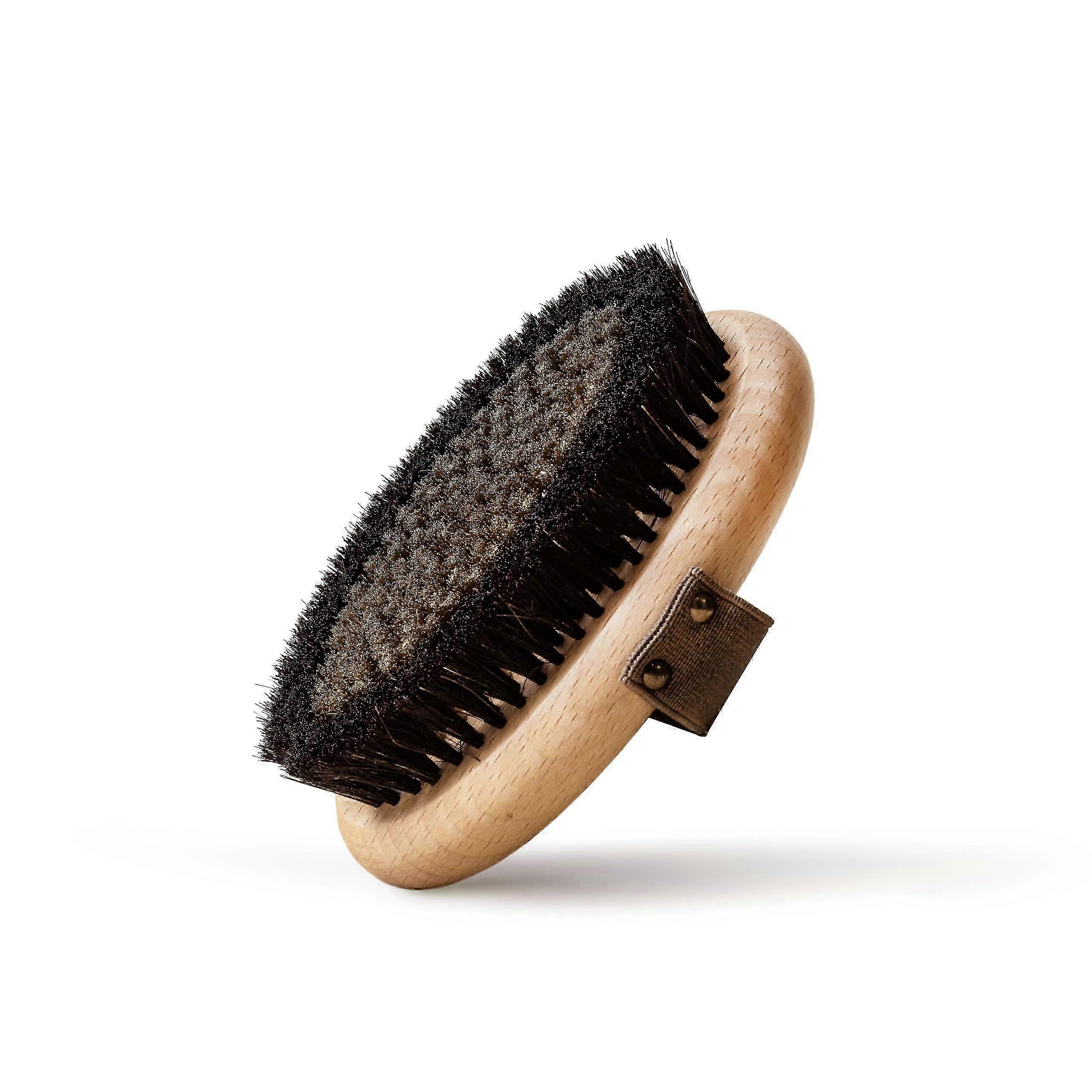 Copper Body Brush for Exfoliation and Dry Brushing - Natural Bristle, Ergonomic Handle, 15 Inch, Suitable for All Skin Types