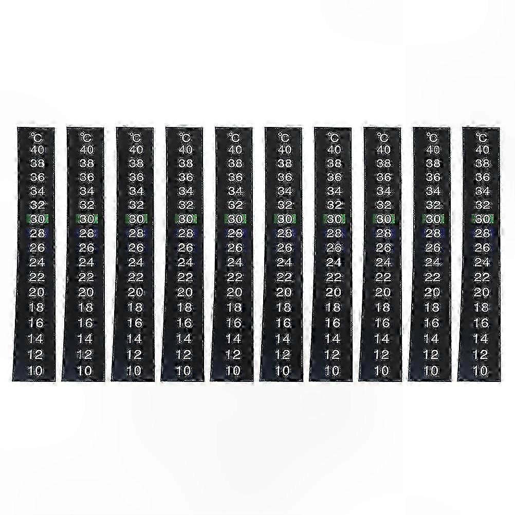 10 Pack Color-Changing Thermometer Stickers for Indoor Use, Temperature Range 10-40C, Random Colors