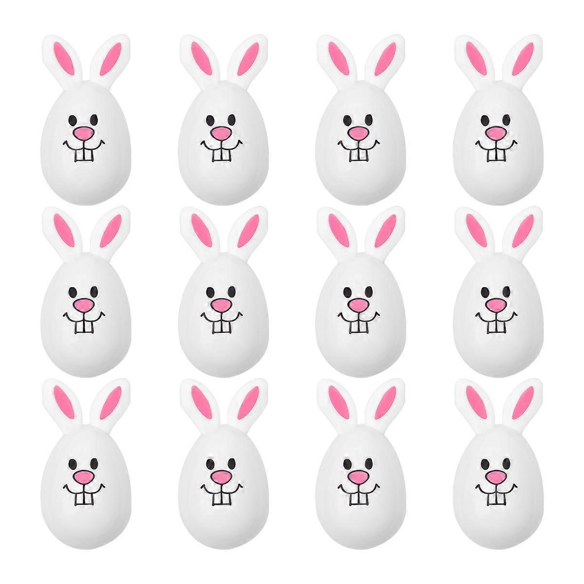 Graffiti Rabbit Eggs for DIY Creativity 12Pcs Easter Colored Painted Eggs