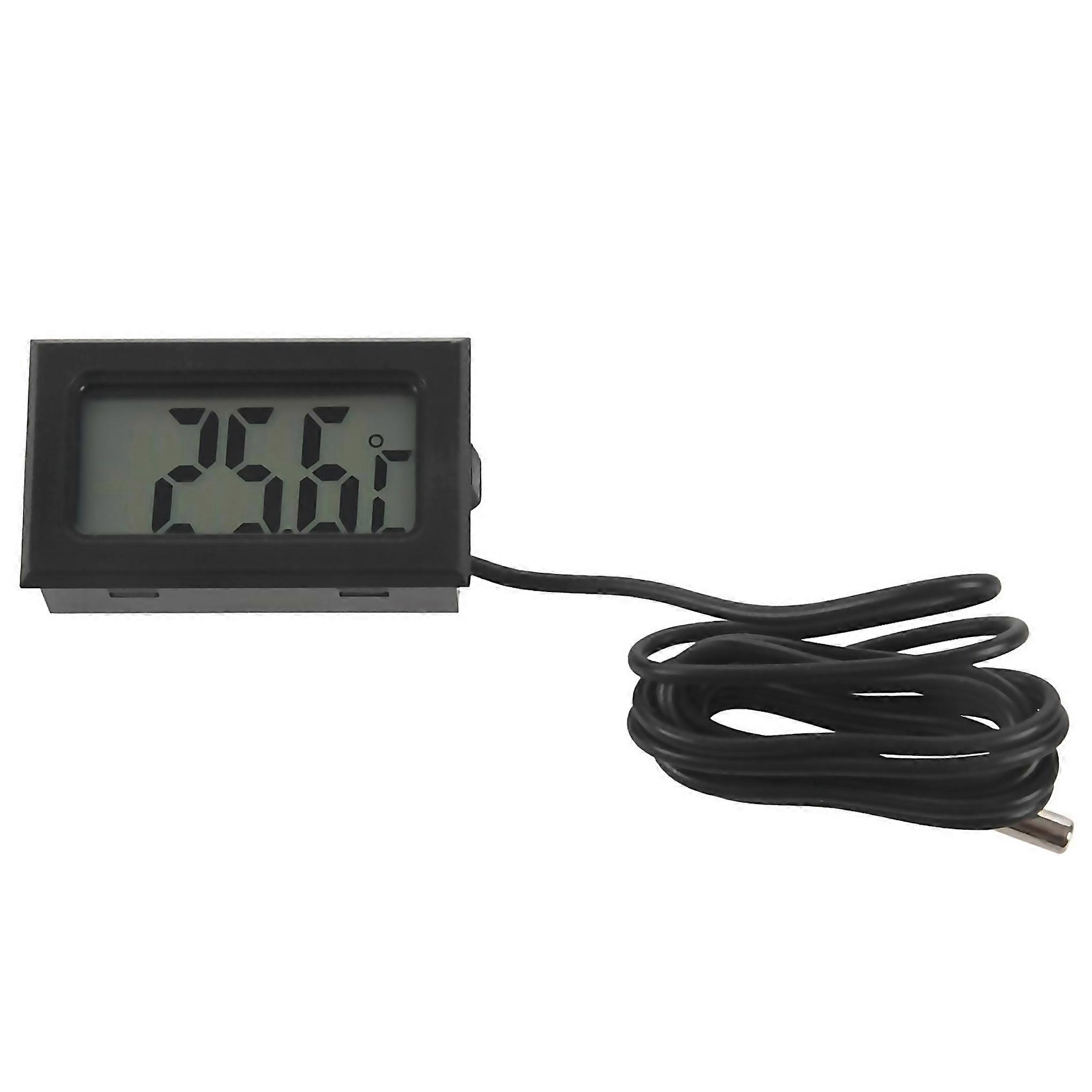 For New Digital Lcd Thermometer Temperature Gauge Probe Sensor 50c To 110c Range