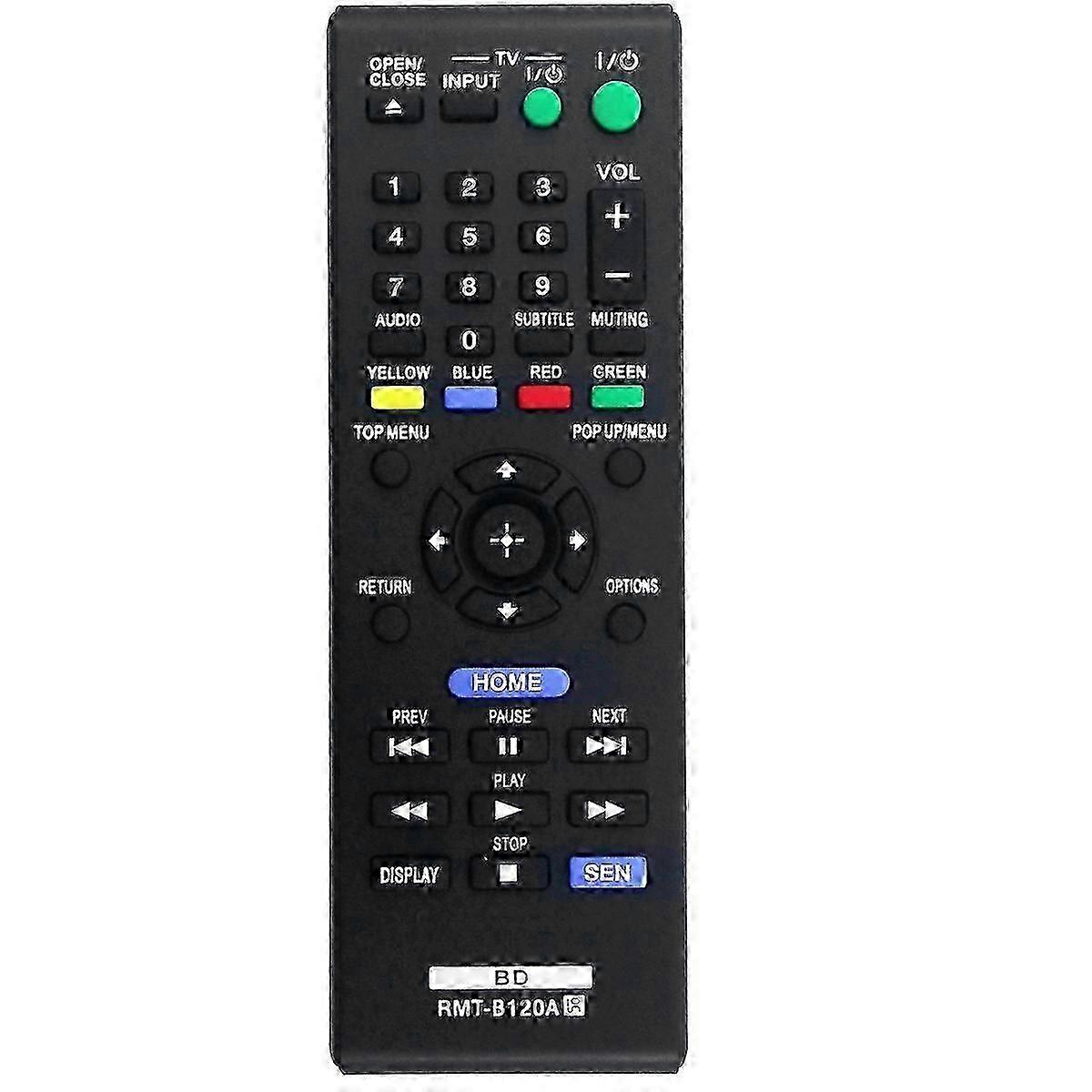 RMT-B120A Replace Remote Control compatible Sony 3D Blu-Ray Disc DVD Player