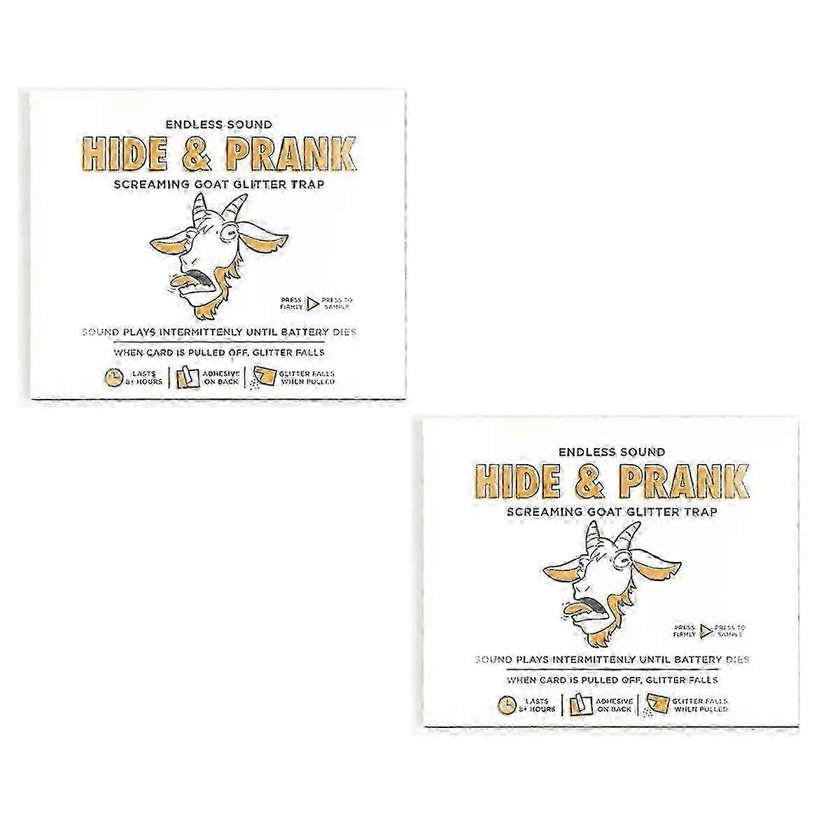2Pcs Intermittent Goat Glitter Trap Prank Goat Glitter Trap