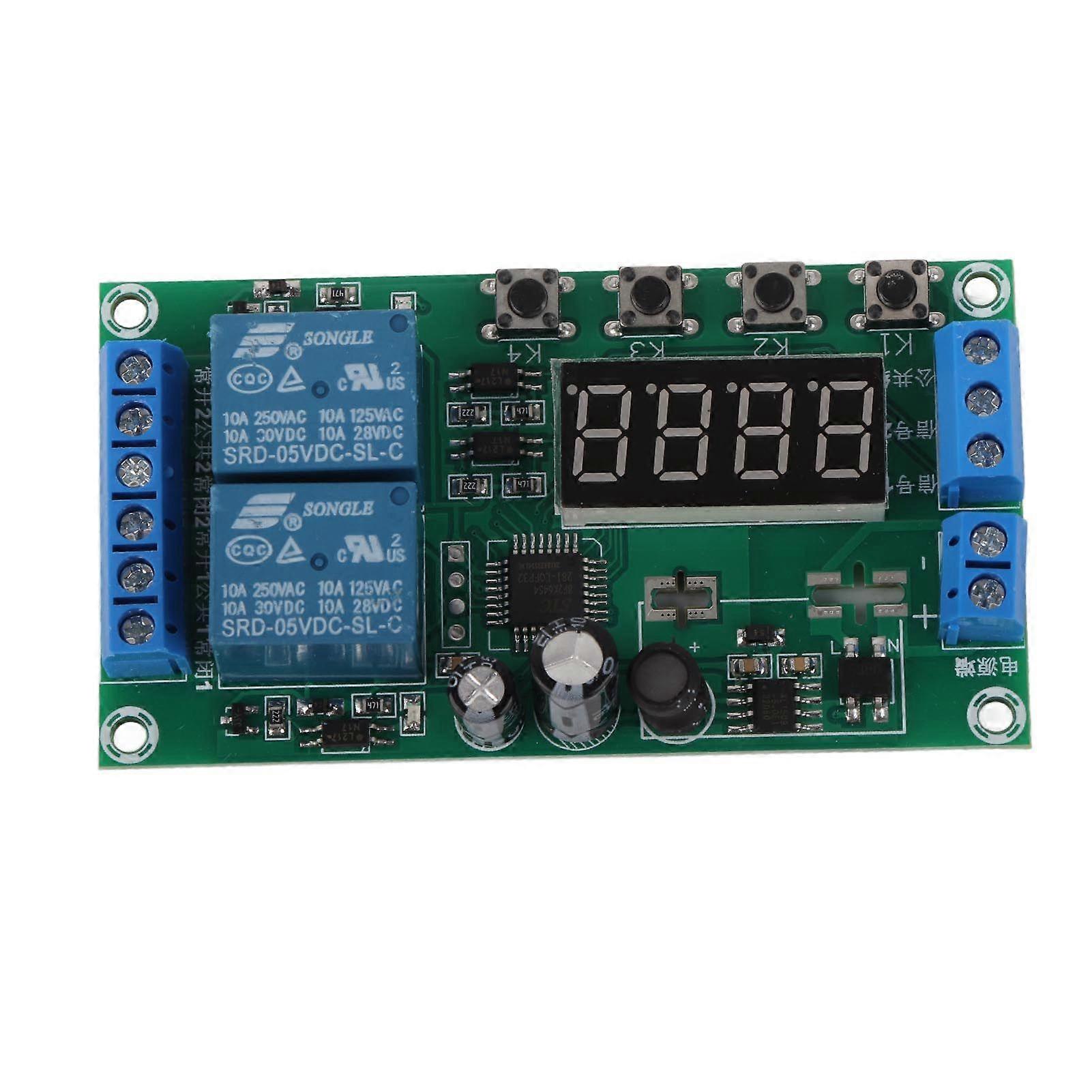 Delay Relay Module 2Channel Pulse Trigger YF7 DC730V for Controling Solenoid Valve