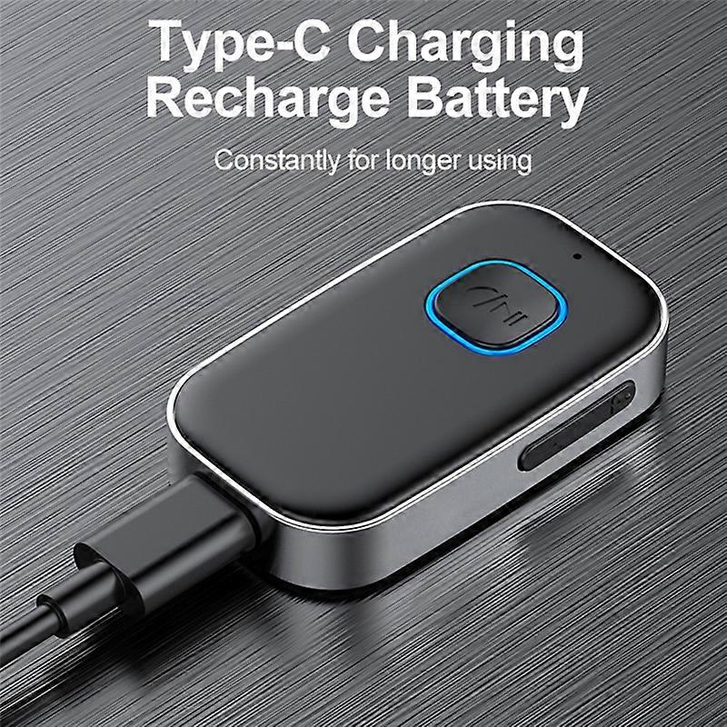 Bluetooth 5.0 Receiver for Car, Noise Cancelling Bluetooth AUX Adapter for Home Stereo/Wired Headphones/Hands-Free Call