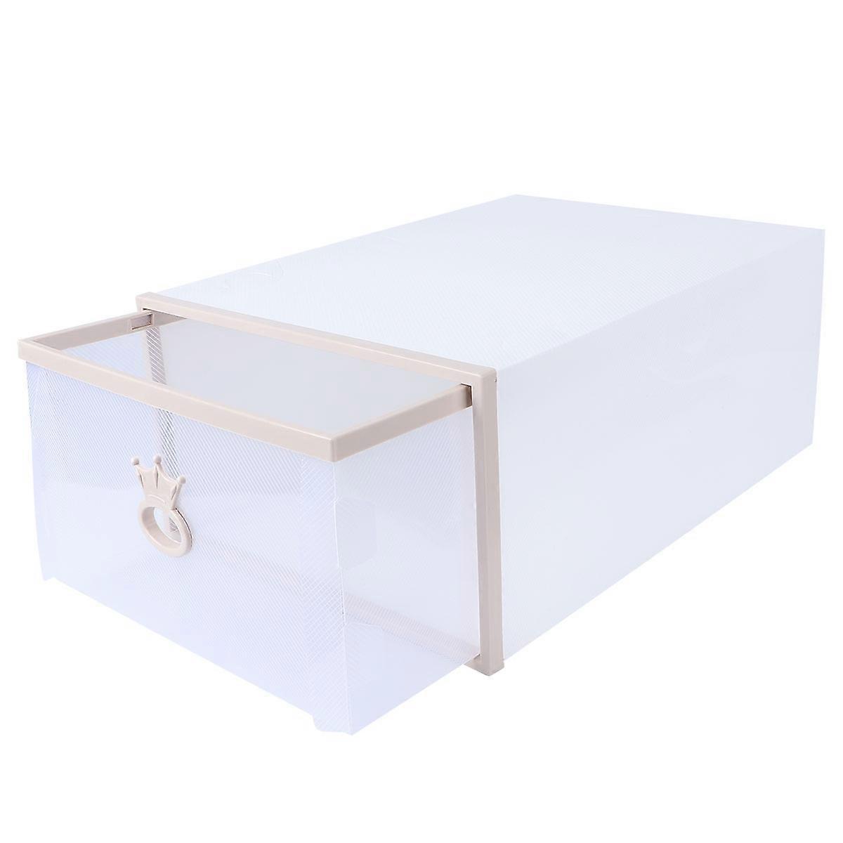 Shoe Storage Container Drawer Type for Storage 2Pcs Thickened Transparent Box
