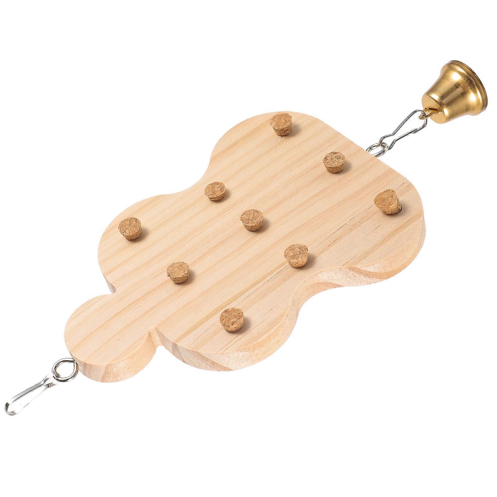 Parrot Toy Bird Chewing Toy for Hanging 3Pcs with Wooden Material