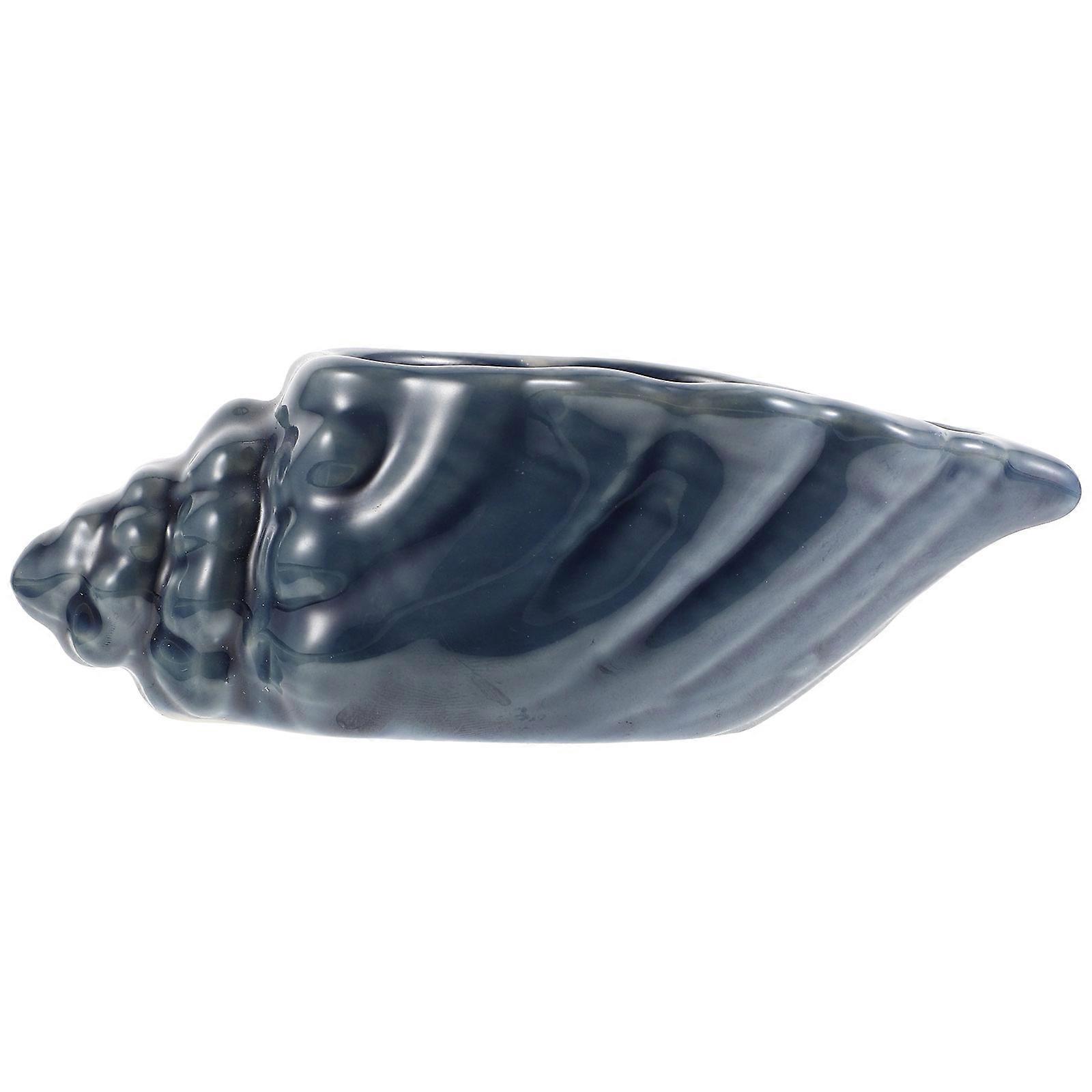 Conch Shaped Flowerpot Desktop Decoration 2Pcs Durable Pot
