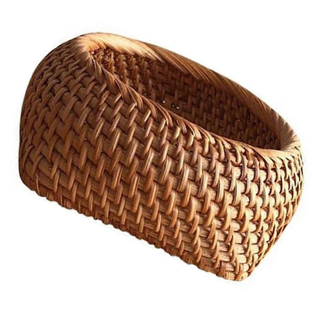 Woven Baskets for Storage Tea Biscuit Box Assorted Color Rattan Basket