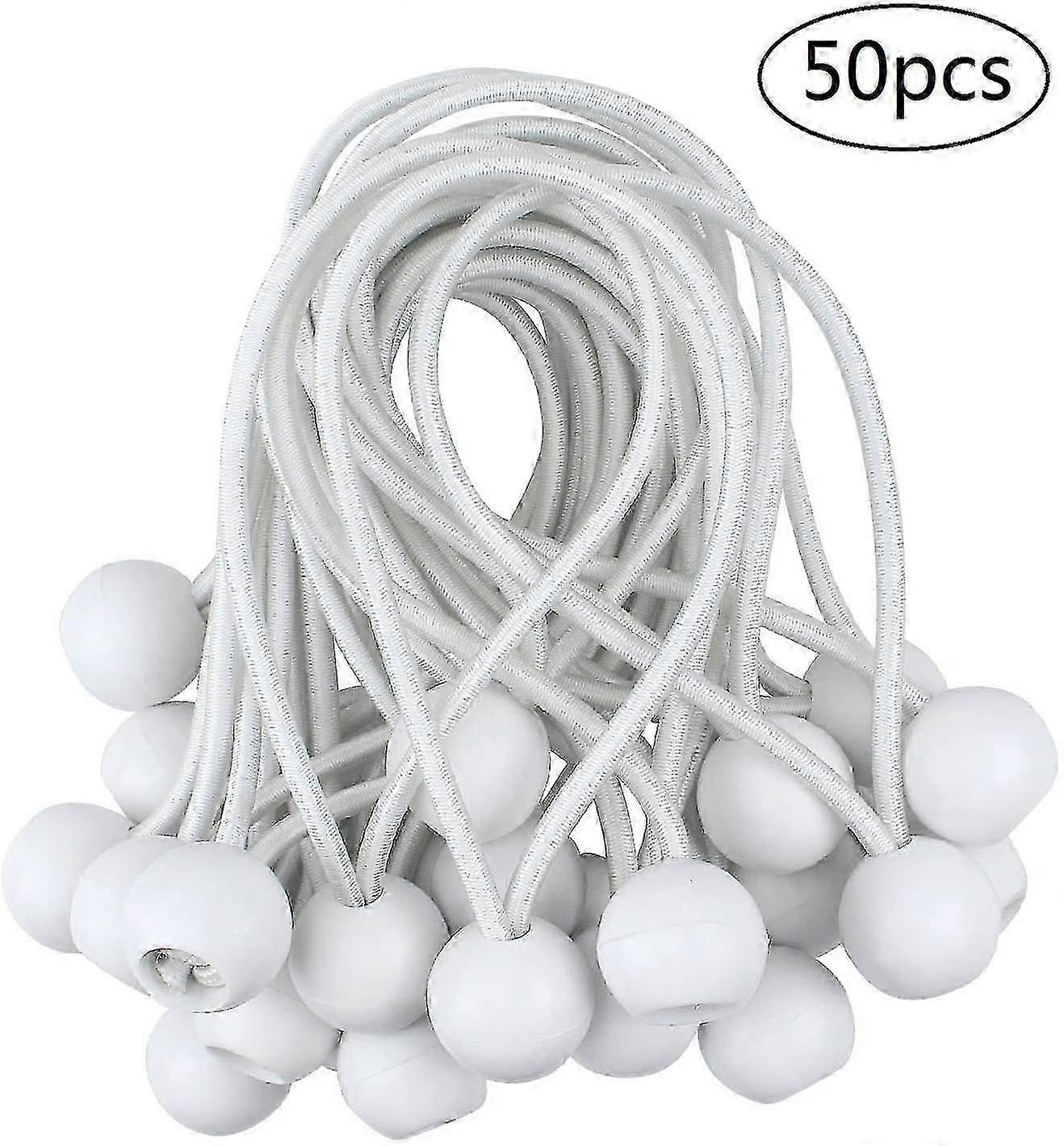 50 Pcs Elastic Ball Tensioner, Tarp Tensioner For Pavilion, Camping, Tent Cords, Curtains Extension Harness, 10cm