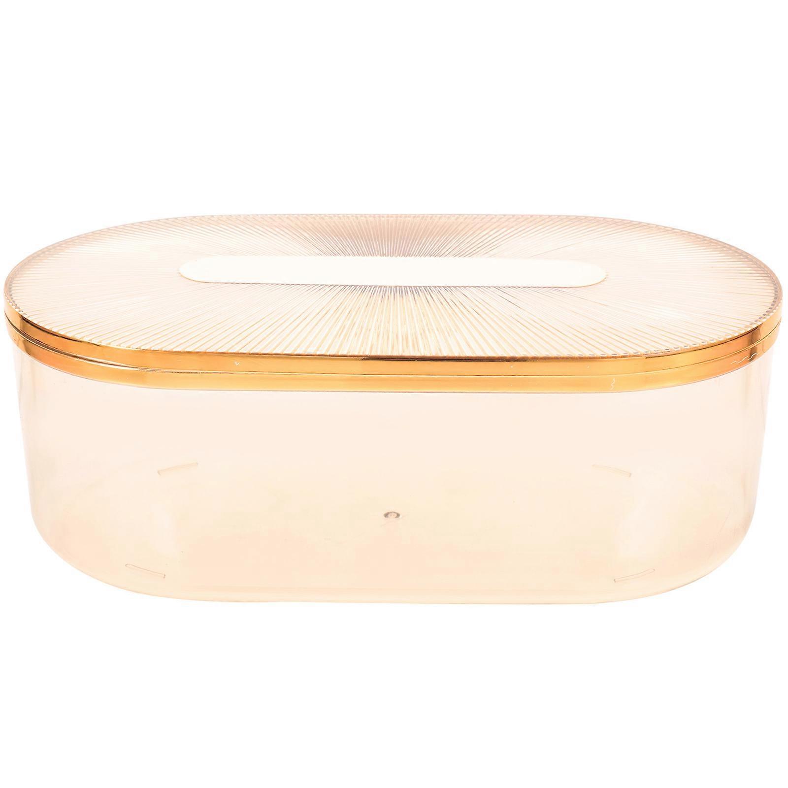 Multi-Functional Organizing Box 4Pcs Rectangular Golden Storage Container For Desktop Home Organization