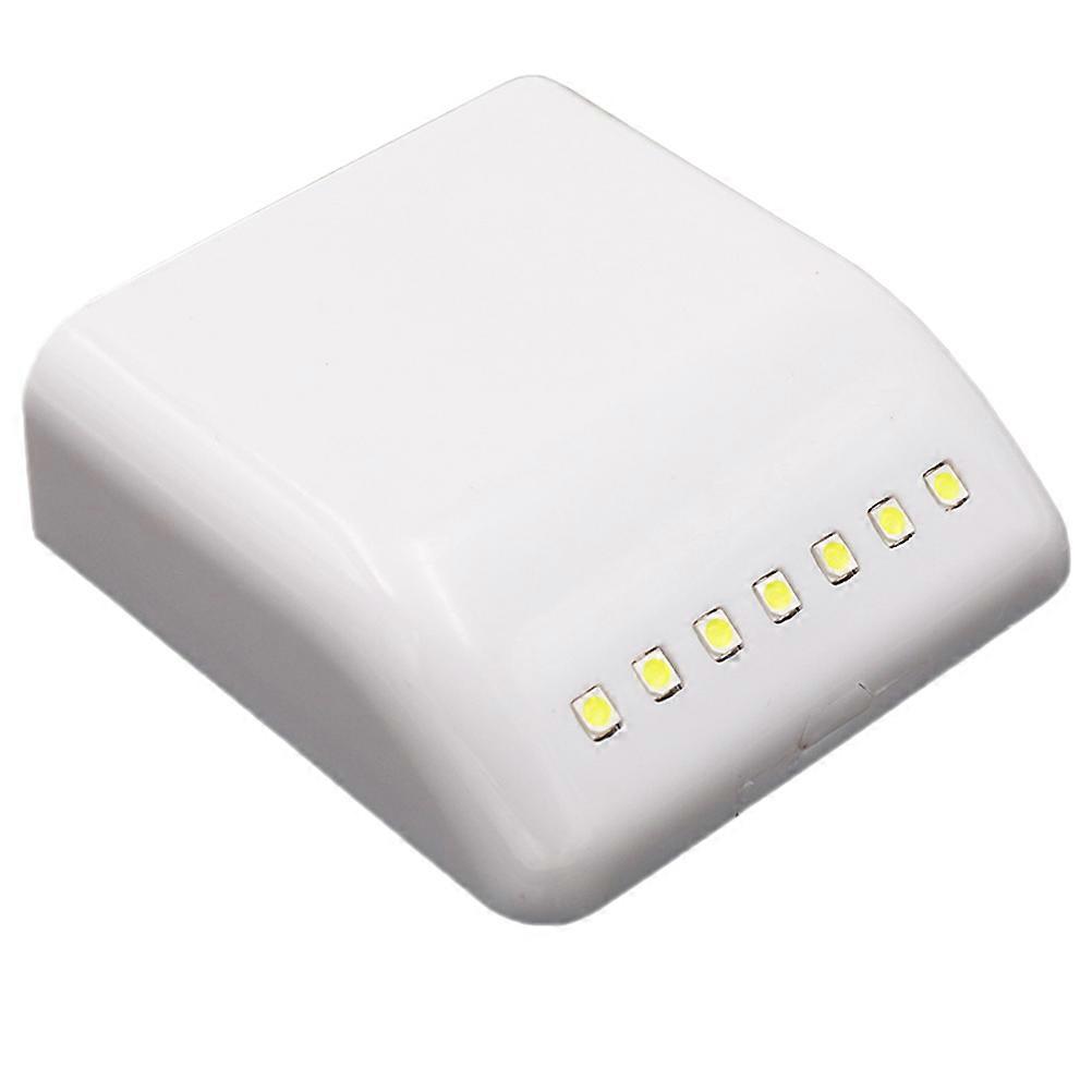 Cabinet Lights 2PCS Induction Sensing Creative 7 LEDs White Drawer Lamp For Indoor Lighting And Night Use 6.70X6.20X1.90CM