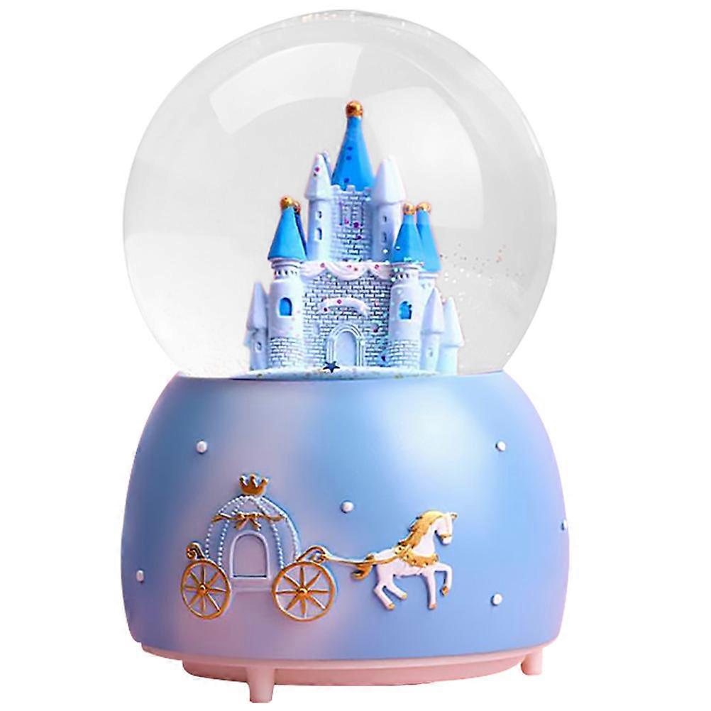 Fairy Tale Globe Crystal Ball Decoration 2Pcs Blue