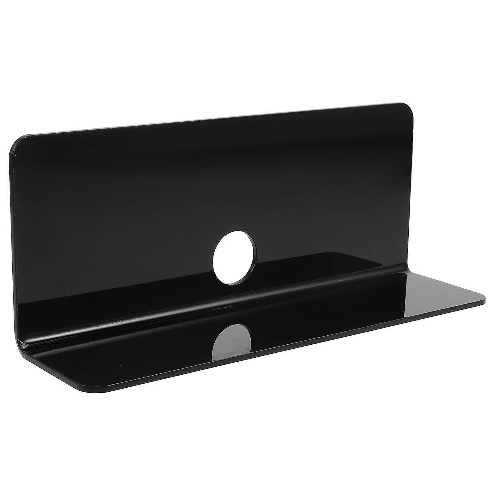 Black Floating Shelf Wall-Mounted Storage Rack for 4Sets