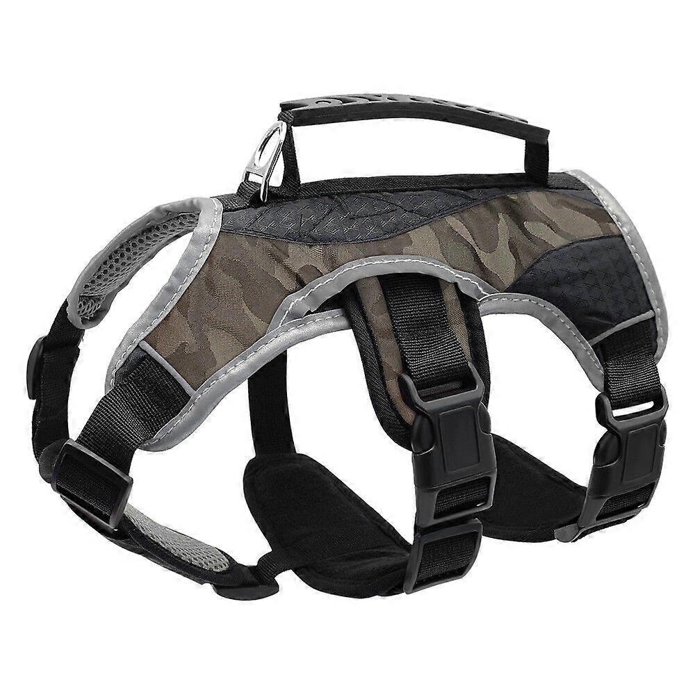 No Pull Dog Harness with Handle Reflective Harness Vest for Dobermans Labrador