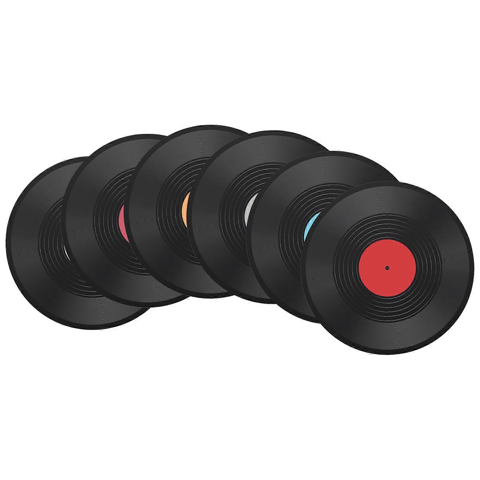 Vintage Plastic Vinyl Record Wall Decor for Decoration 12Pcs Set