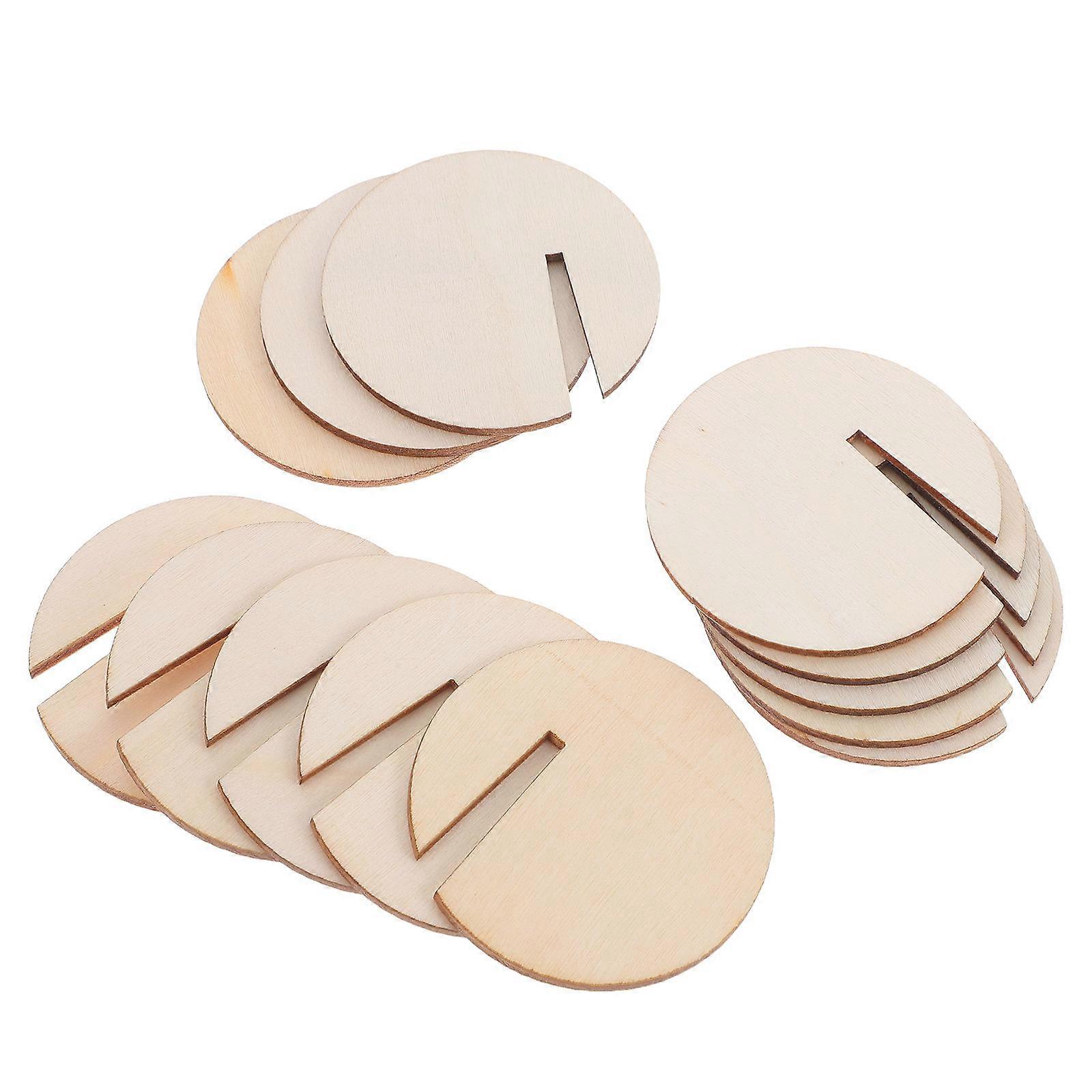 Wooden Drink Markers for Home Use with 360Pcs Round Tags DIY Style