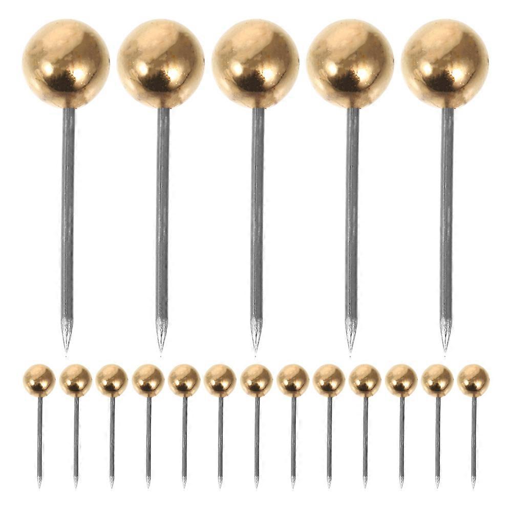 Map Fixing Pins for Classroom Use 1000Pcs Golden Cork Board Pushpins