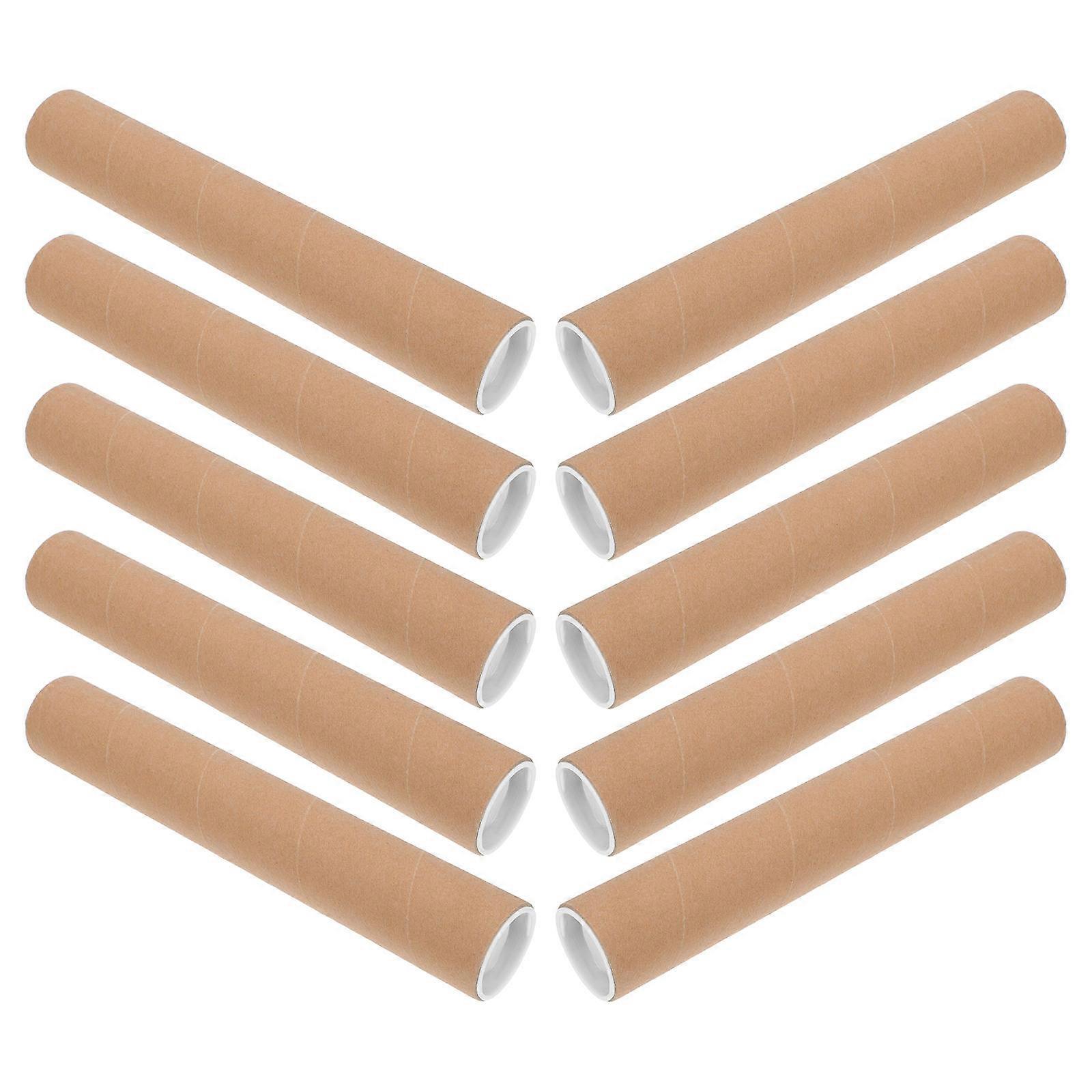 10Pcs Cylinder Shape Couplets Cases Festival Gifts Holders Protective Cover Assorted Color Made Of Material