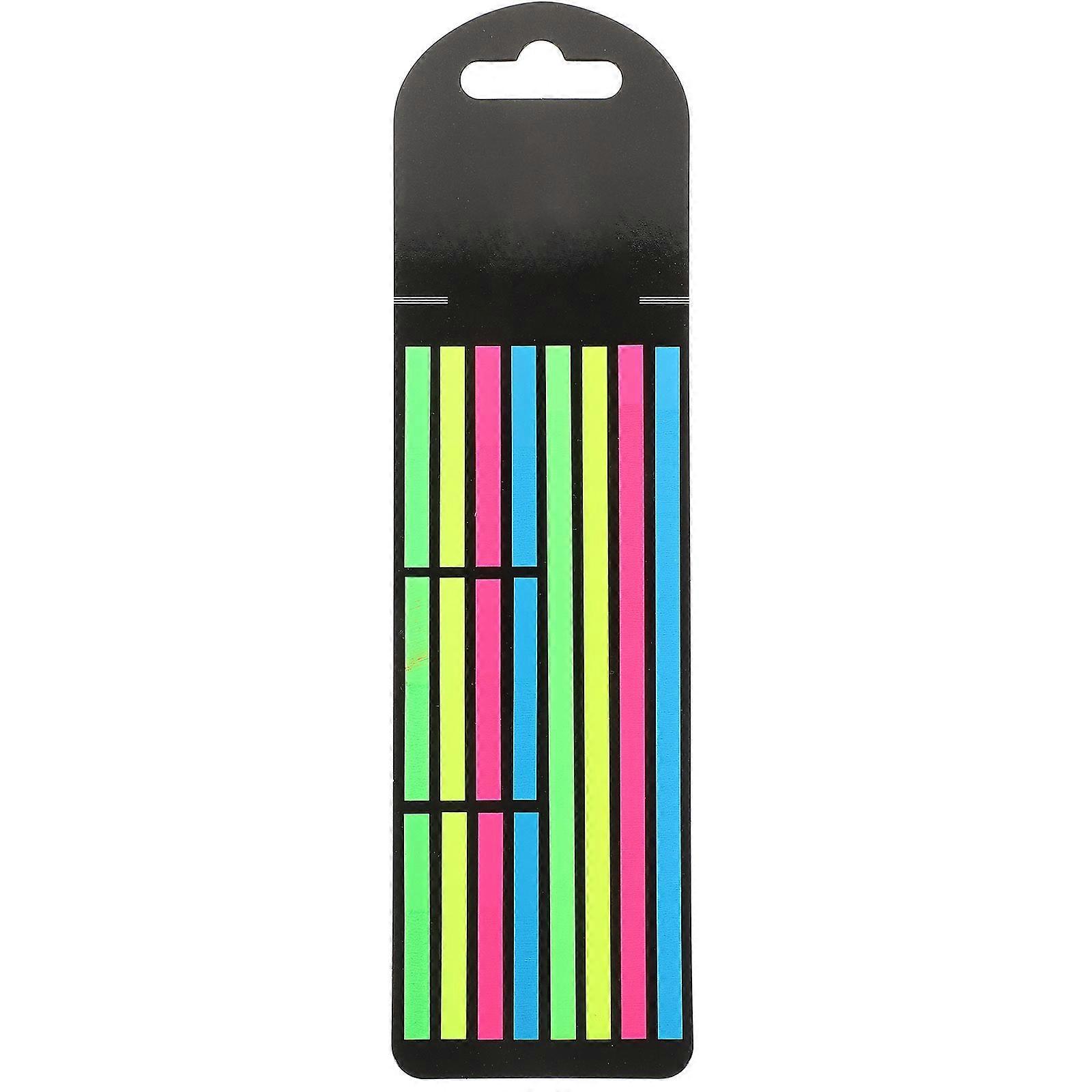 Colored Note Tabs for Teachers Study Occasion 22x6x0.3cm Focus Enhancement 12 Short + 4 Long Strips