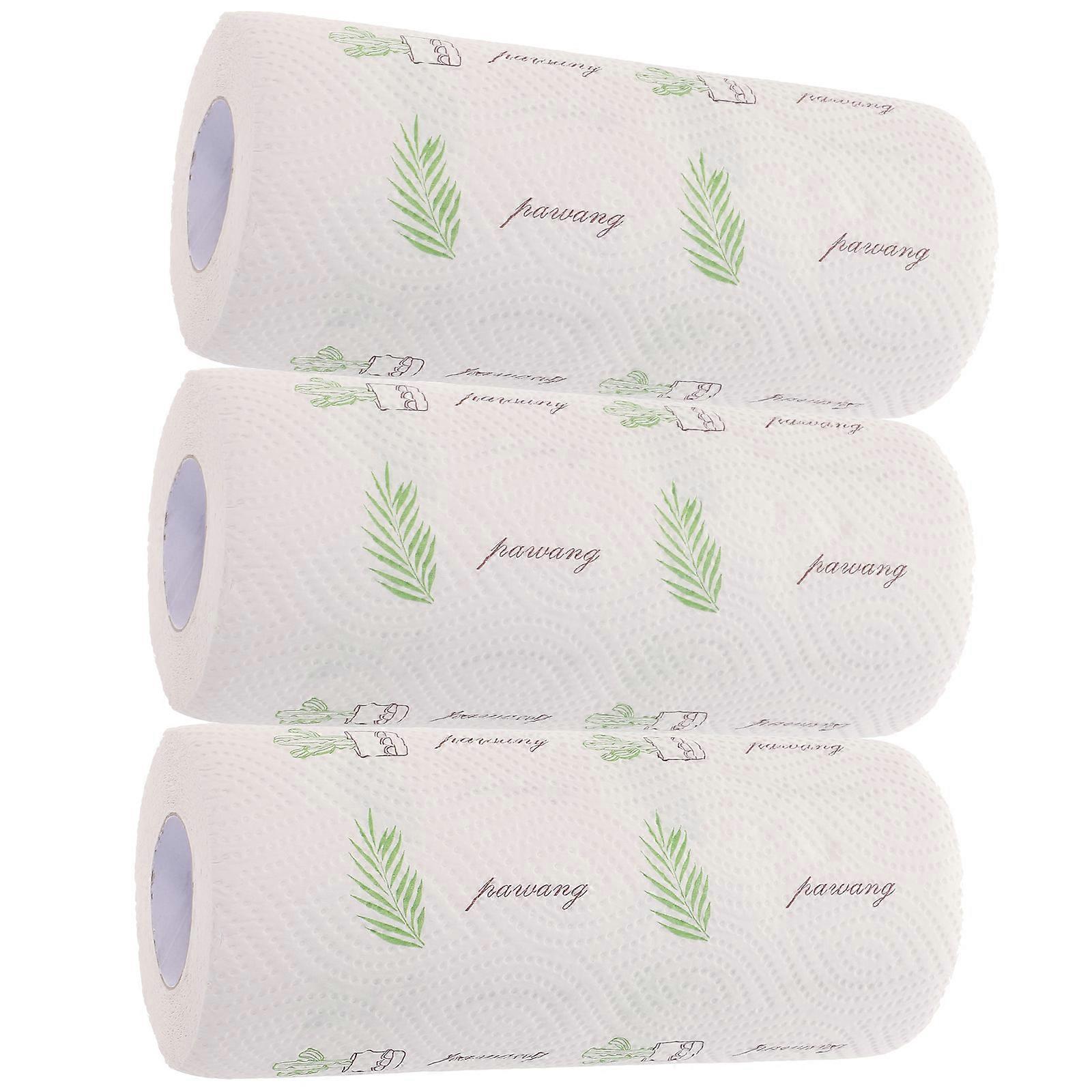 Engångspapper för matinpackning för rengöring av köksfett, 3 rullar i förpackning