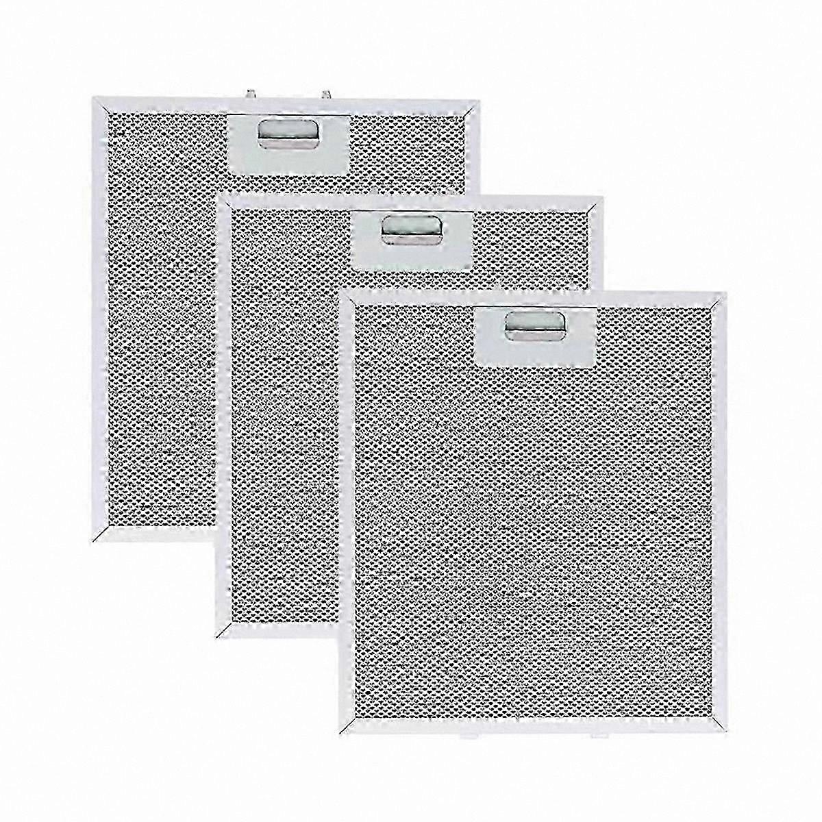 Aluminum Range Hood Filter 3-Pack, Compatible with 12x10.5 Inch Vent Filters for Kitchen Hoods, Replaceable Grease Filter for Cooker Hoods-jc
