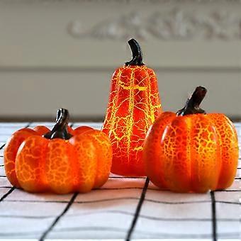 2025 halloween resin pumpkin lamp led halloween pumpkin lantern small simulation pumpkin lamp led battery operated lamp