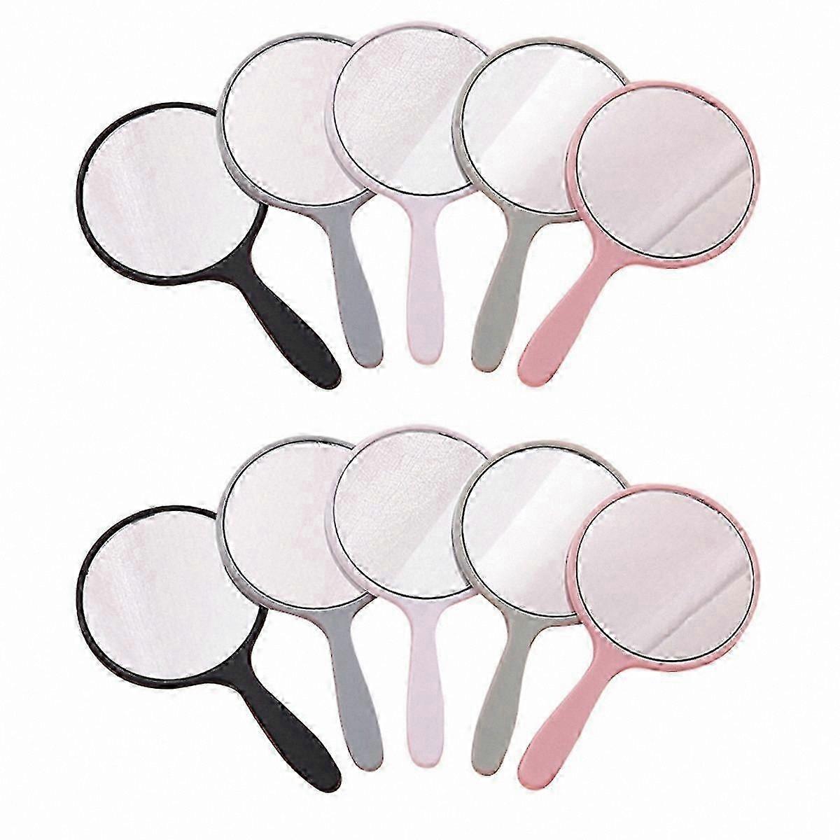 Compact Round Travel Mirror Set - 10 Pack Portable Small Mirrors for Makeup and Daily Use