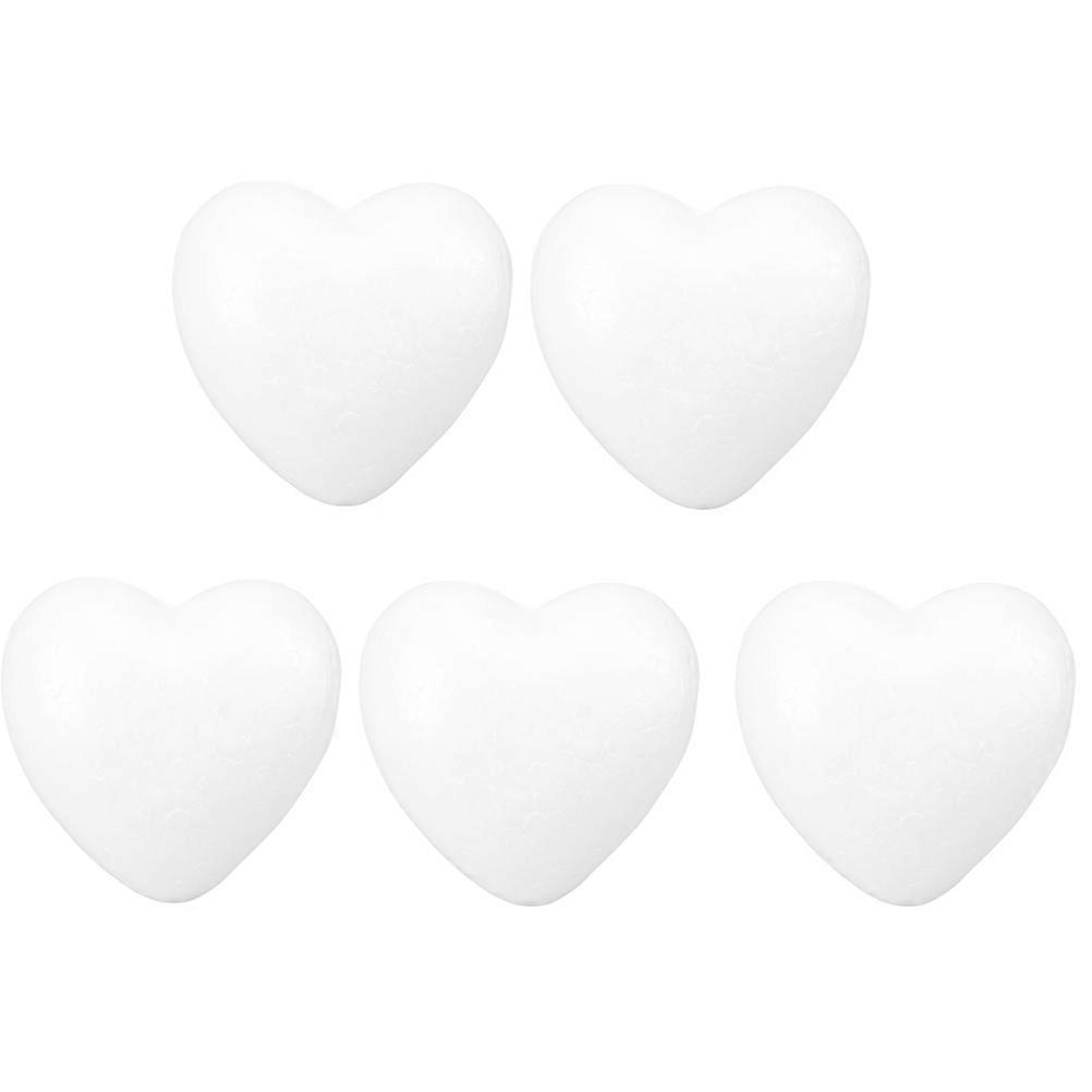 Heart Ornament Solid Heart for Decoration 30Pcs White DIY Craft Wedding Model