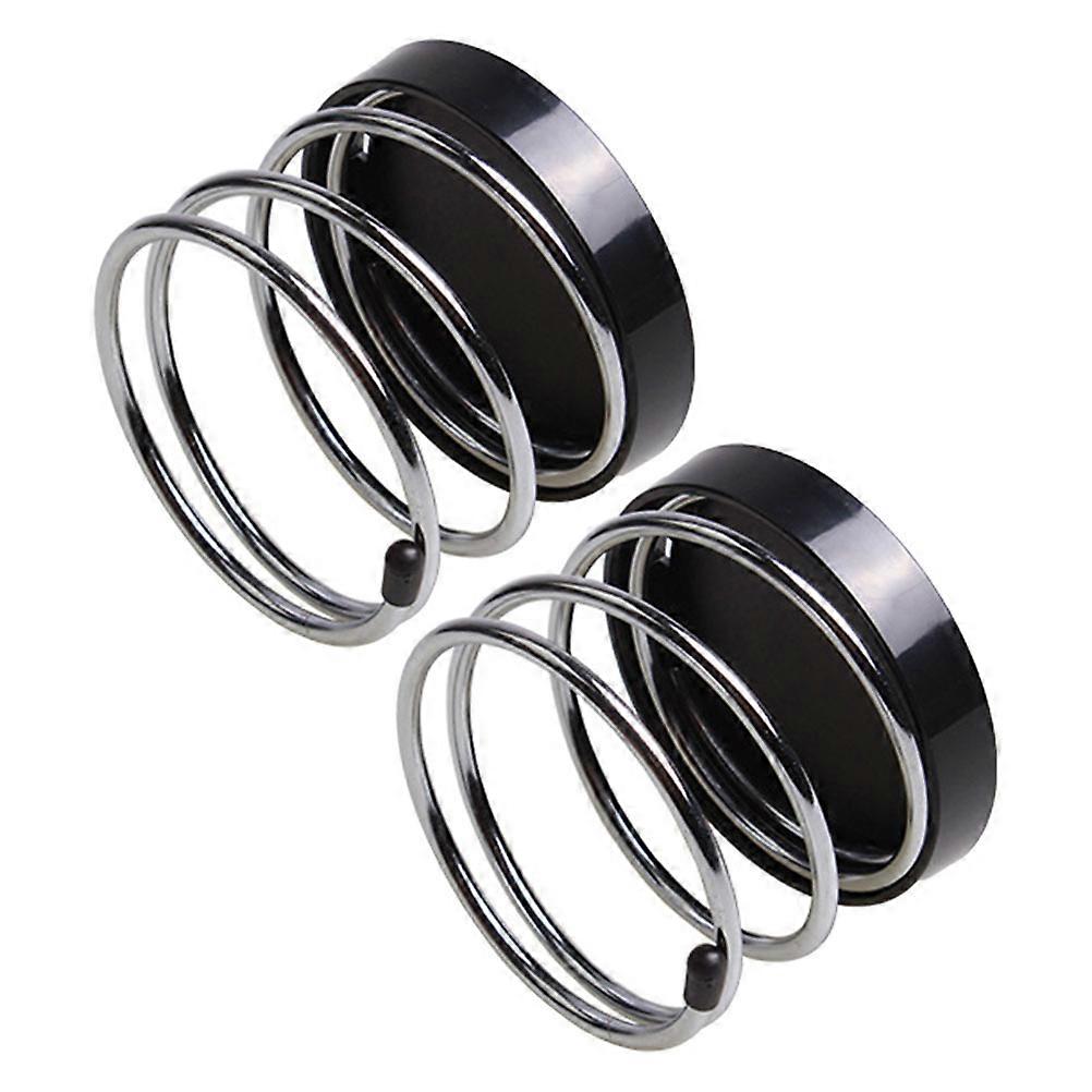 8Pcs Car Beverage Holders Spring Design Storage Solution For Cars Driving Black ABS Material