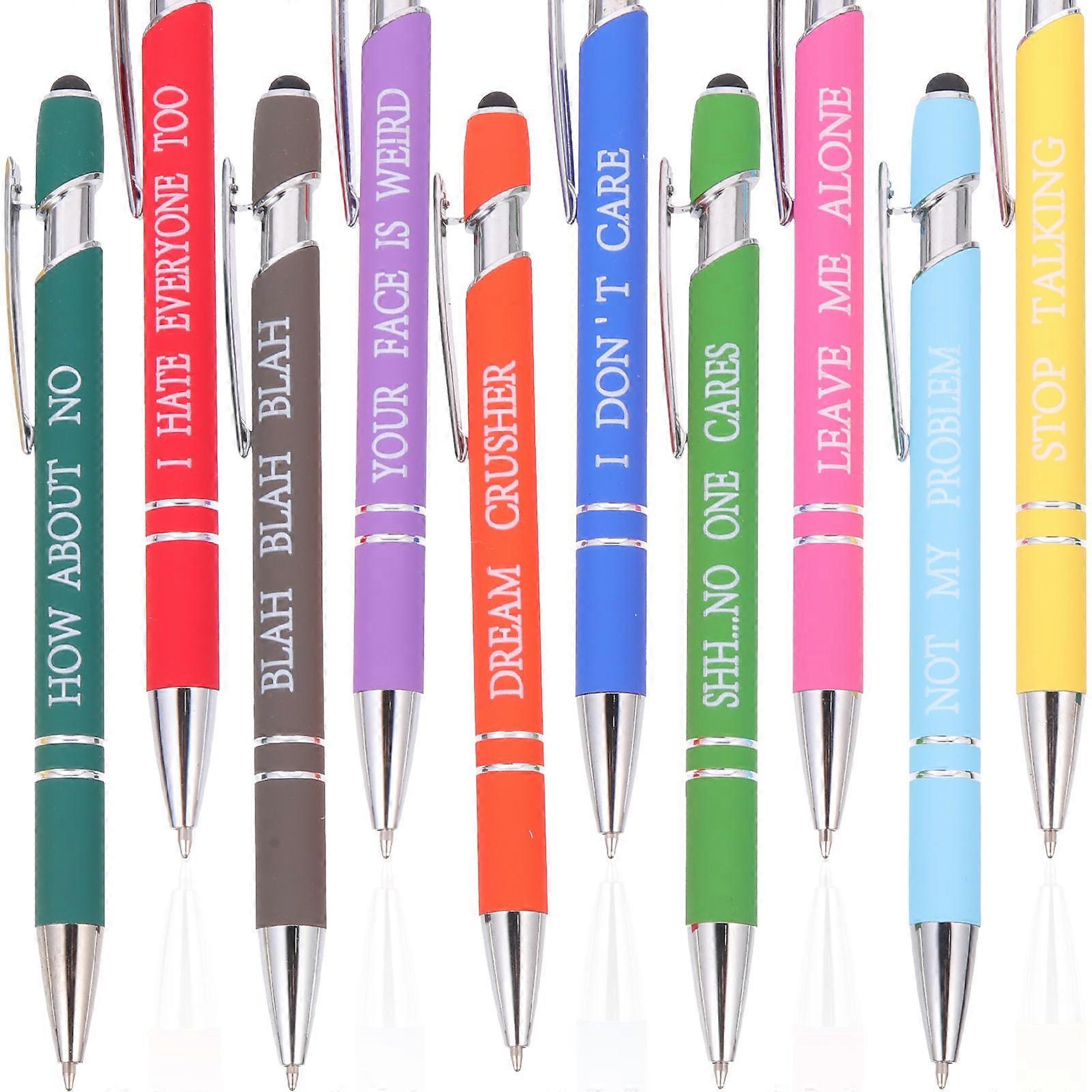 50 Pcs Pens Assorted Color Cylindrical Design Creative Office Accessory Perfect For Daily Use