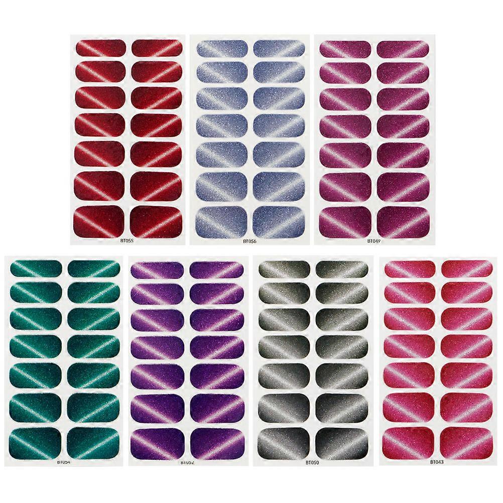 Nail Art Stickers Breathable for Nail Use 21 Sheets Assorted