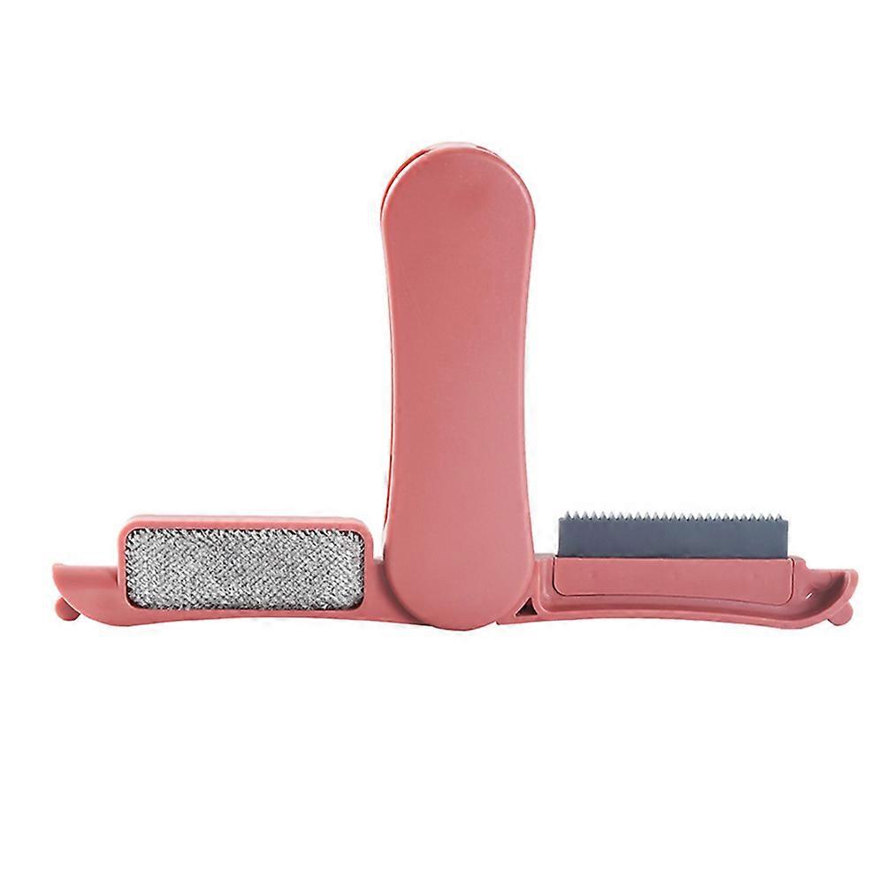 Folding Lint Roller Multi-Function Brush for Pet Hair Remover 2Pcs Pink Set