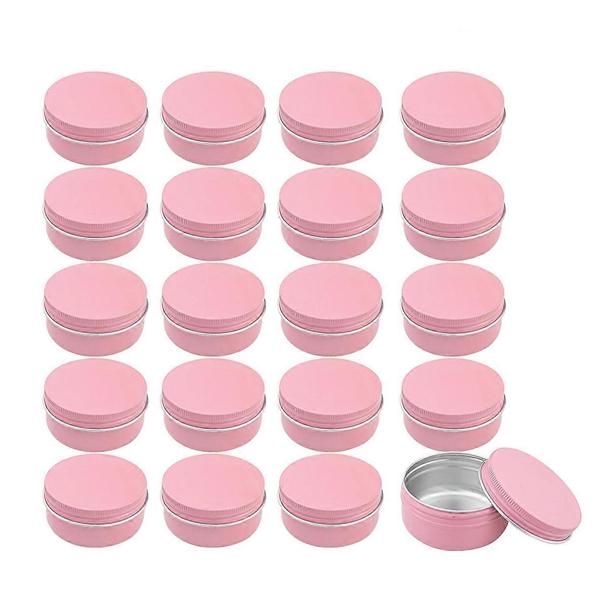 Pink Aluminium Makeup Box for Storage 40Pcs Portable Sample Containers