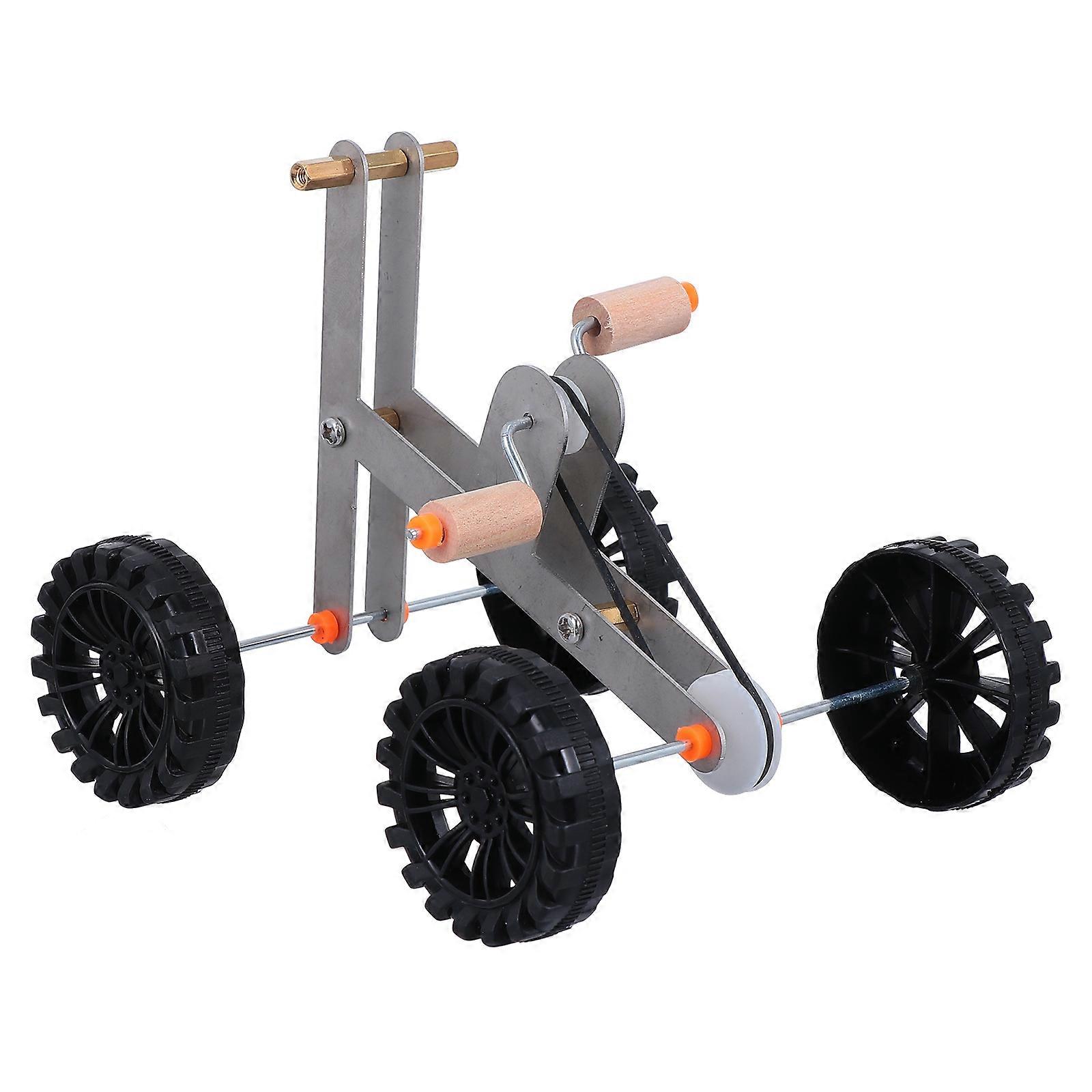 Parrot Game Toy for Bird Playing with 2Pcs Silver Bike Intelligence Training Toys