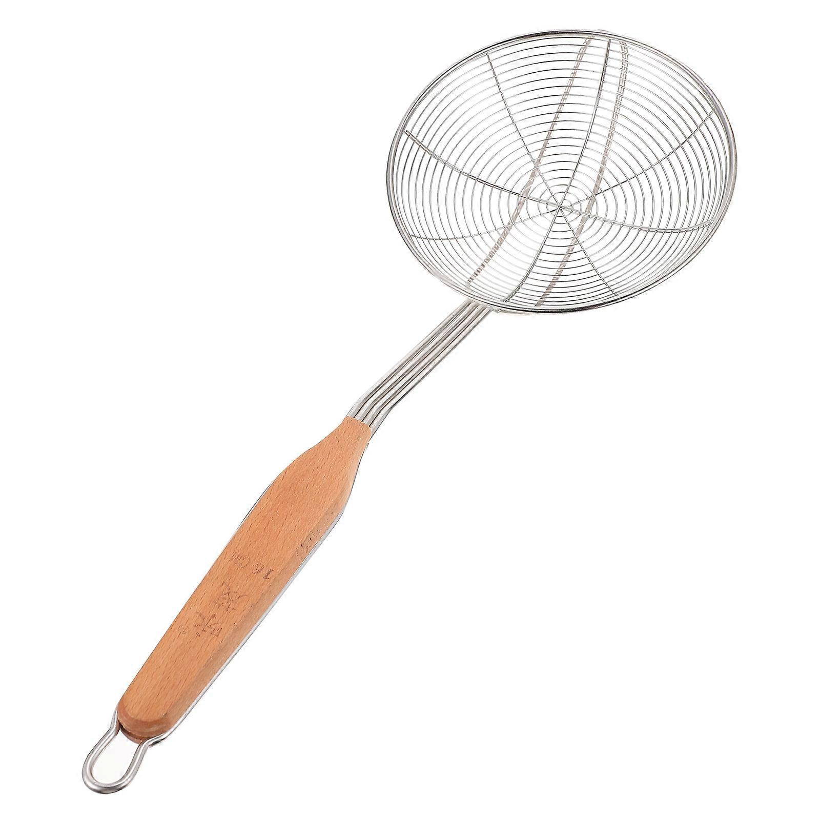 Kitchen Cooking Skimmer Stainless Steel Tool for Frying 2Pcs Silver