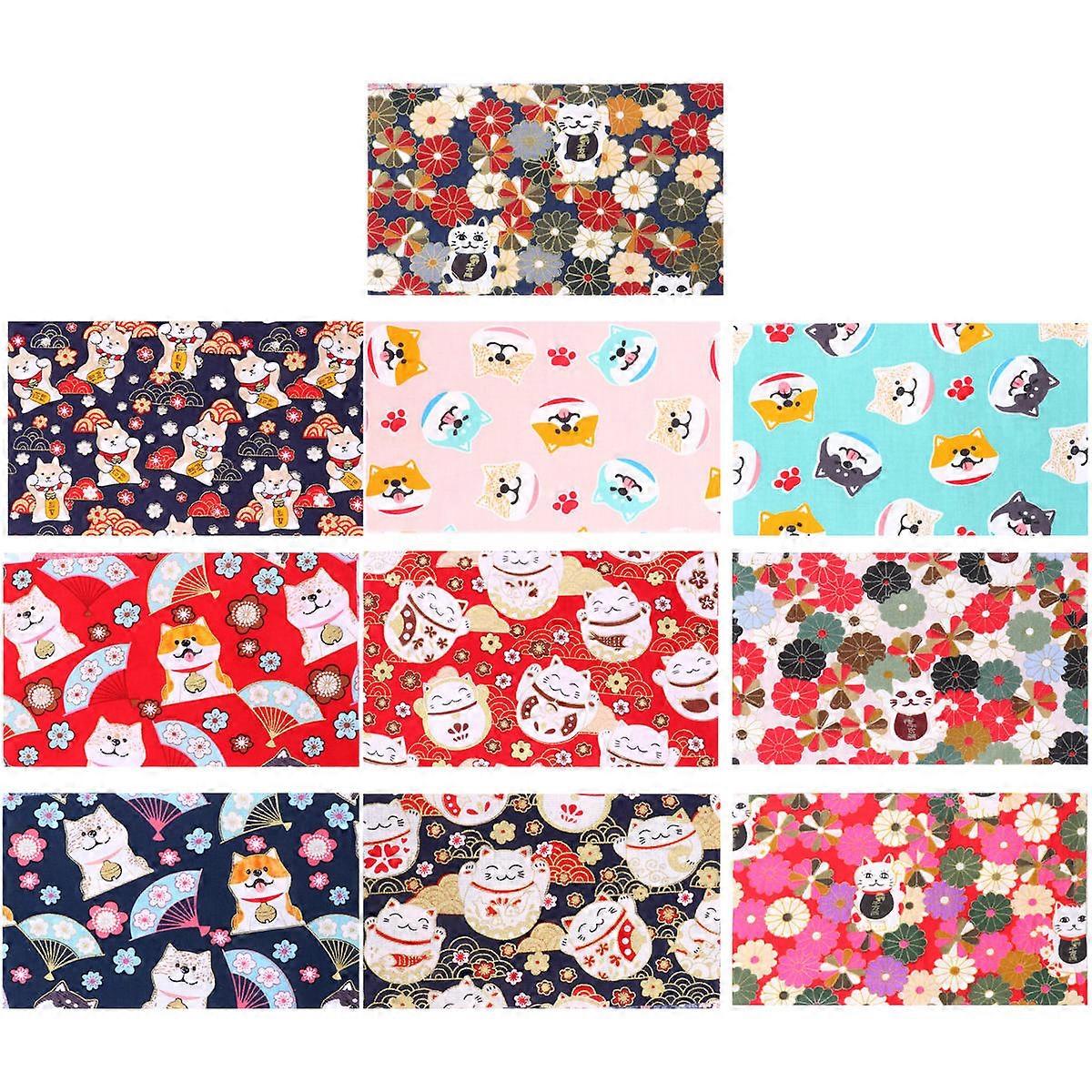 Assorted Color Cloth Piece for DIY Sewing and Craft 20Pcs Patchwork Set